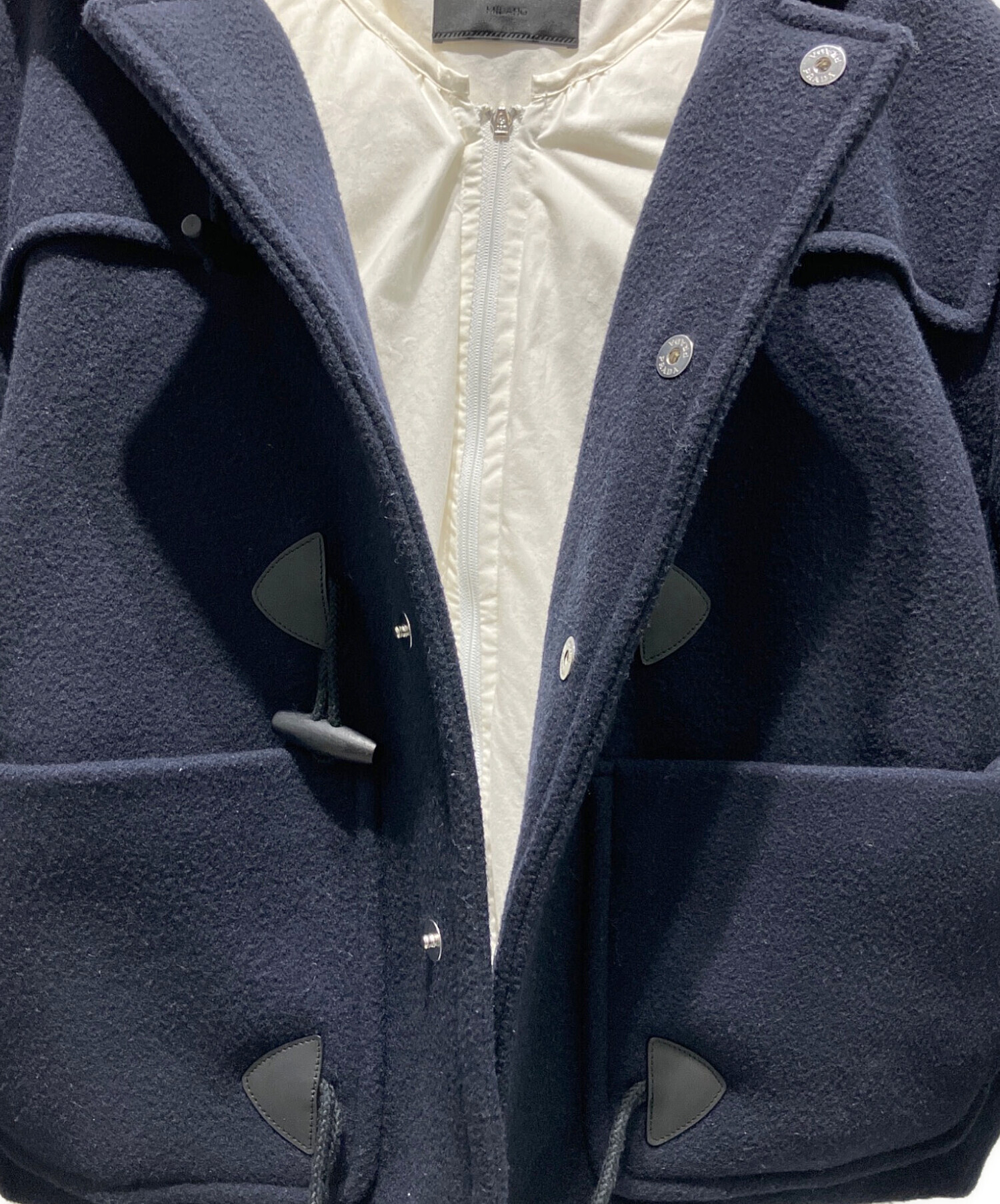 中古・古着通販】PRADA (プラダ) Wool Down Padded Duffle Jacket