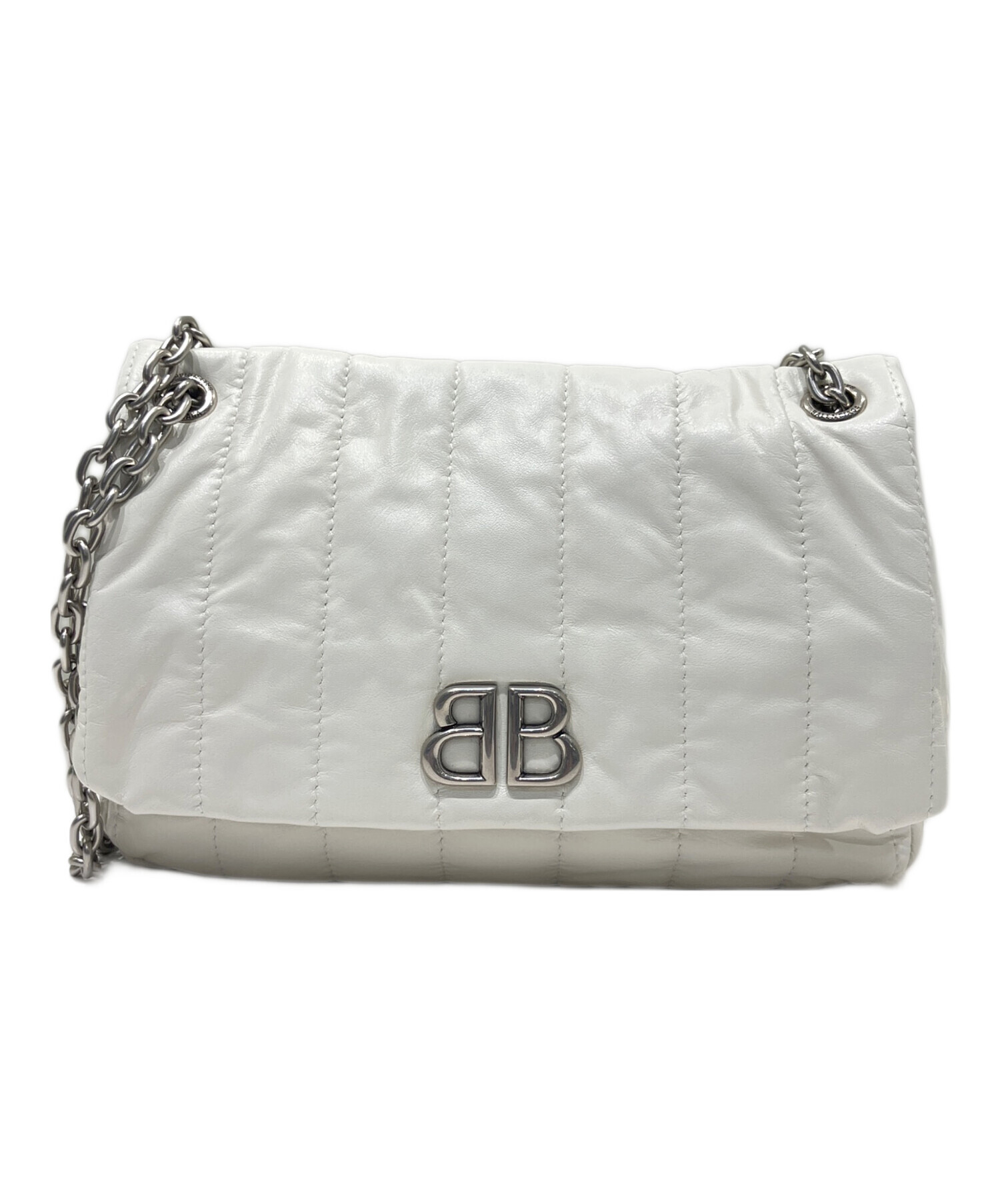 バレンシアガ BALENCIAGA レザー MANACO マナコ パデット キルティング ワンショルダー ショルダーバッグ【中古】 BALENCIAGA（バレンシアガ） ショルダーバッグ MONACO S モナコ 765966