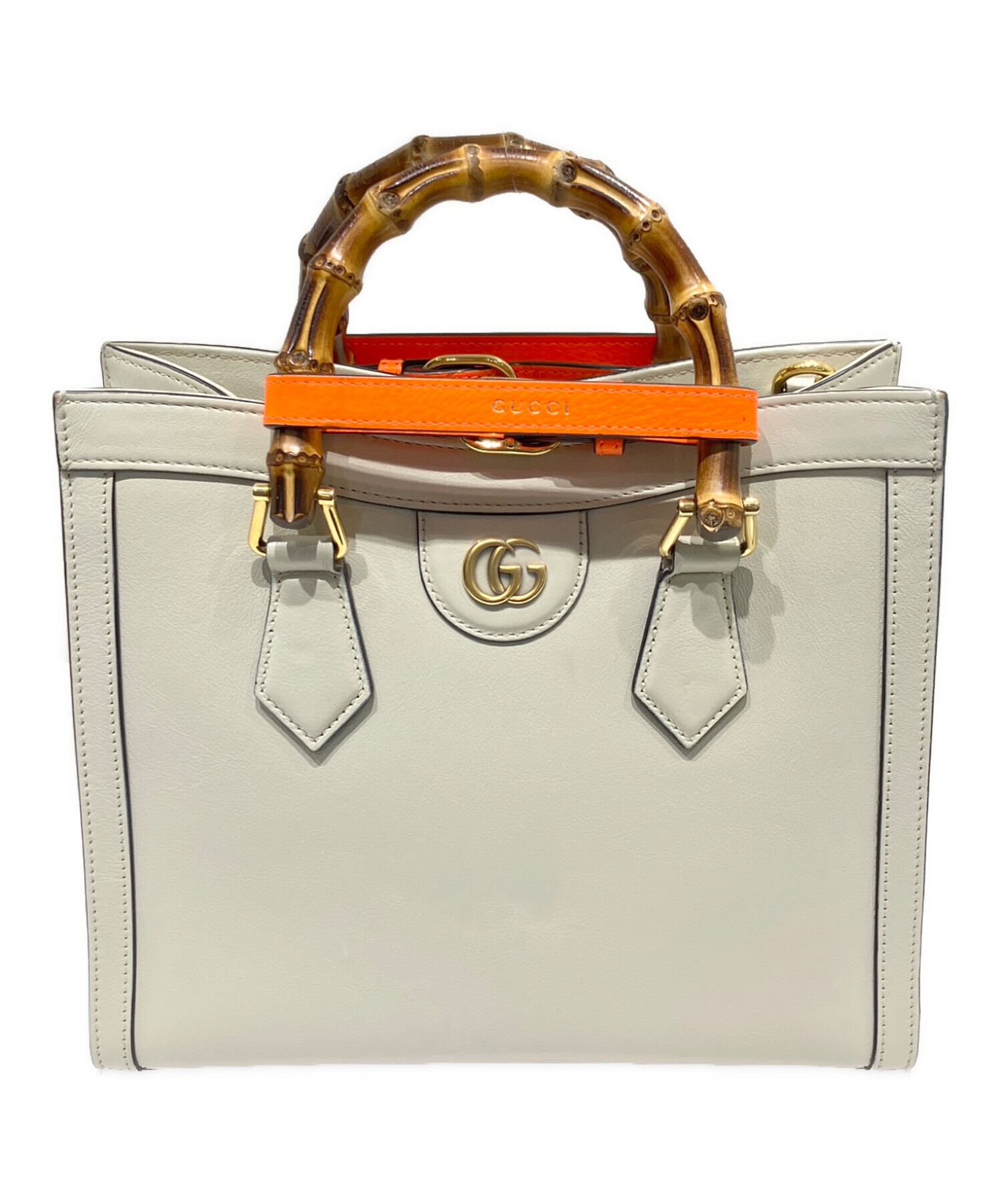 グッチ　GUCCI ダイアナ　ミディアム　トートバッグ　ハンドバッグ 中古・古着通販】GUCCI (グッチ) ダイアナ ミディアム トートバッグ