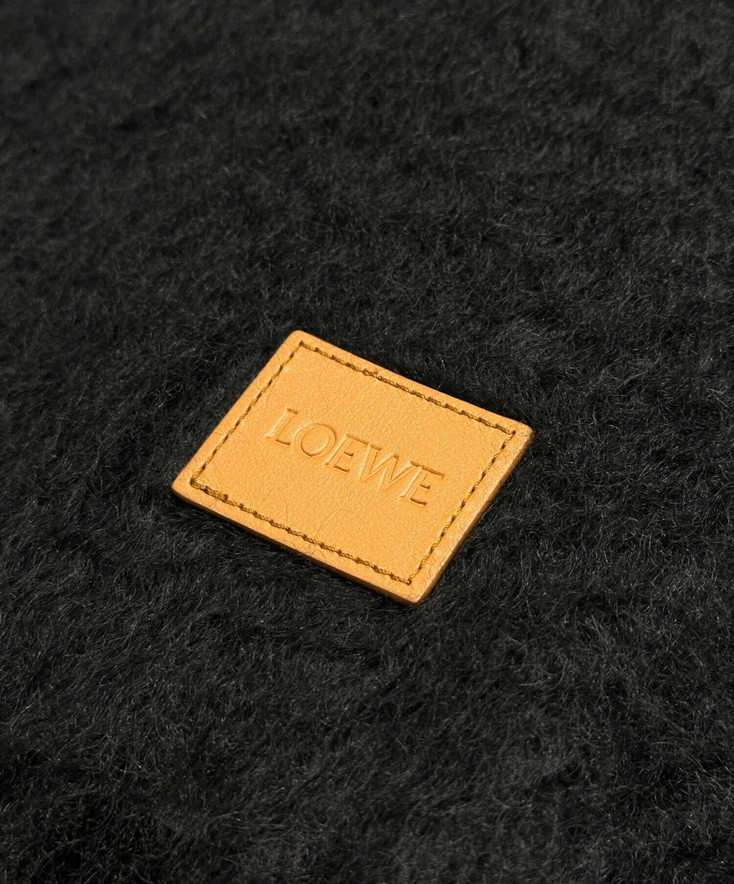 中古・古着通販】LOEWE (ロエベ) ロゴパッチモヘアマフラー FSA6SS1X05