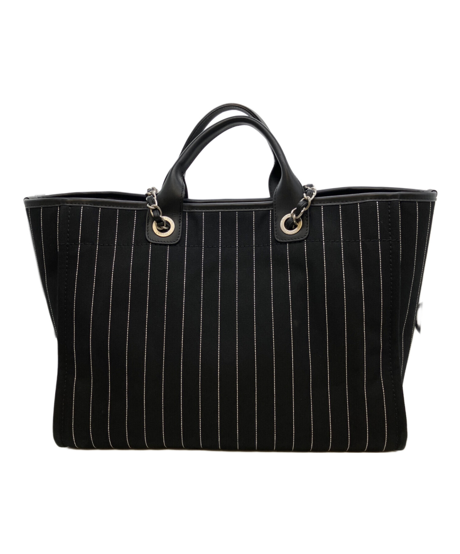 CHANEL ブラック トートバッグ　ドーヴィル　美品 中古・古着通販】CHANEL (シャネル) ドーヴィル 66941 ブラック