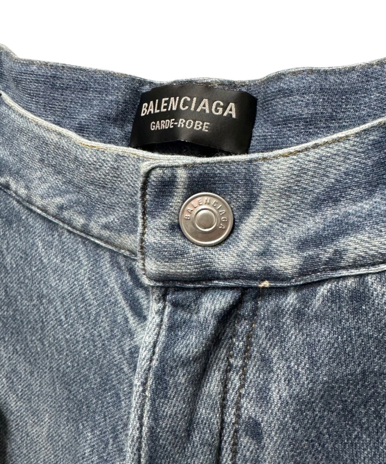 BALENCIAGA トロンプルイユパンツ　サイズS 中古・古着通販】BALENCIAGA (バレンシアガ) トロンプルイユ デニム柄