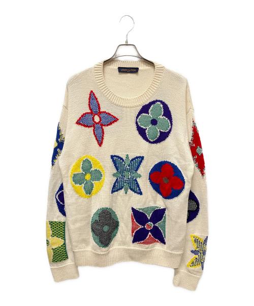 お値下げ　LOUIS VUITTON マルチカラー チェックニット 中古・古着通販】LOUIS VUITTON (ルイ ヴィトン) マルチカラー