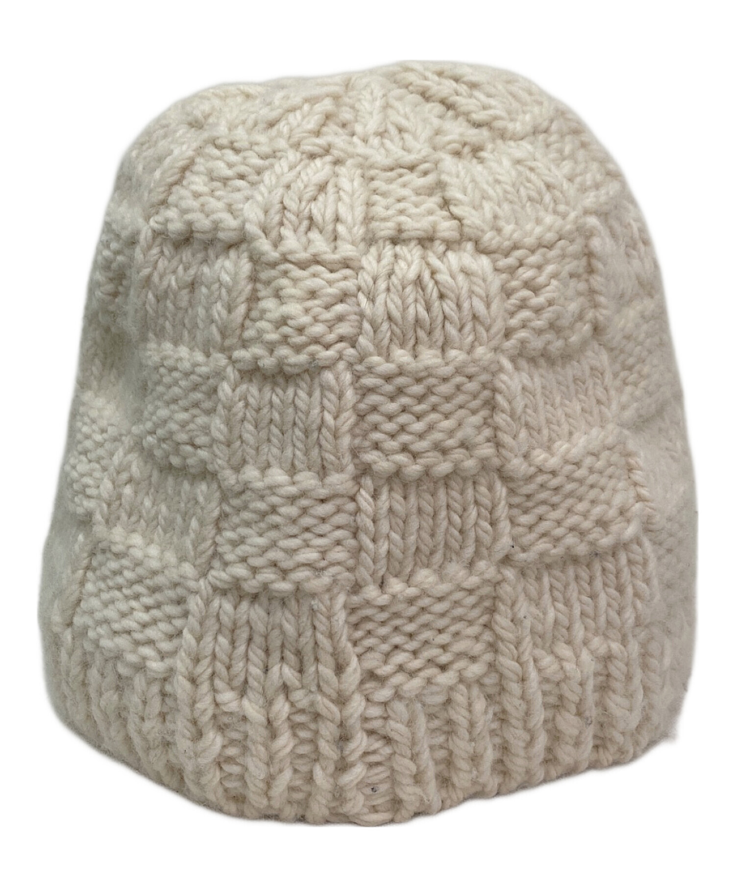 中古・古着通販】BOTTEGA VENETA (ボッテガベネタ) ニット帽 ホワイト