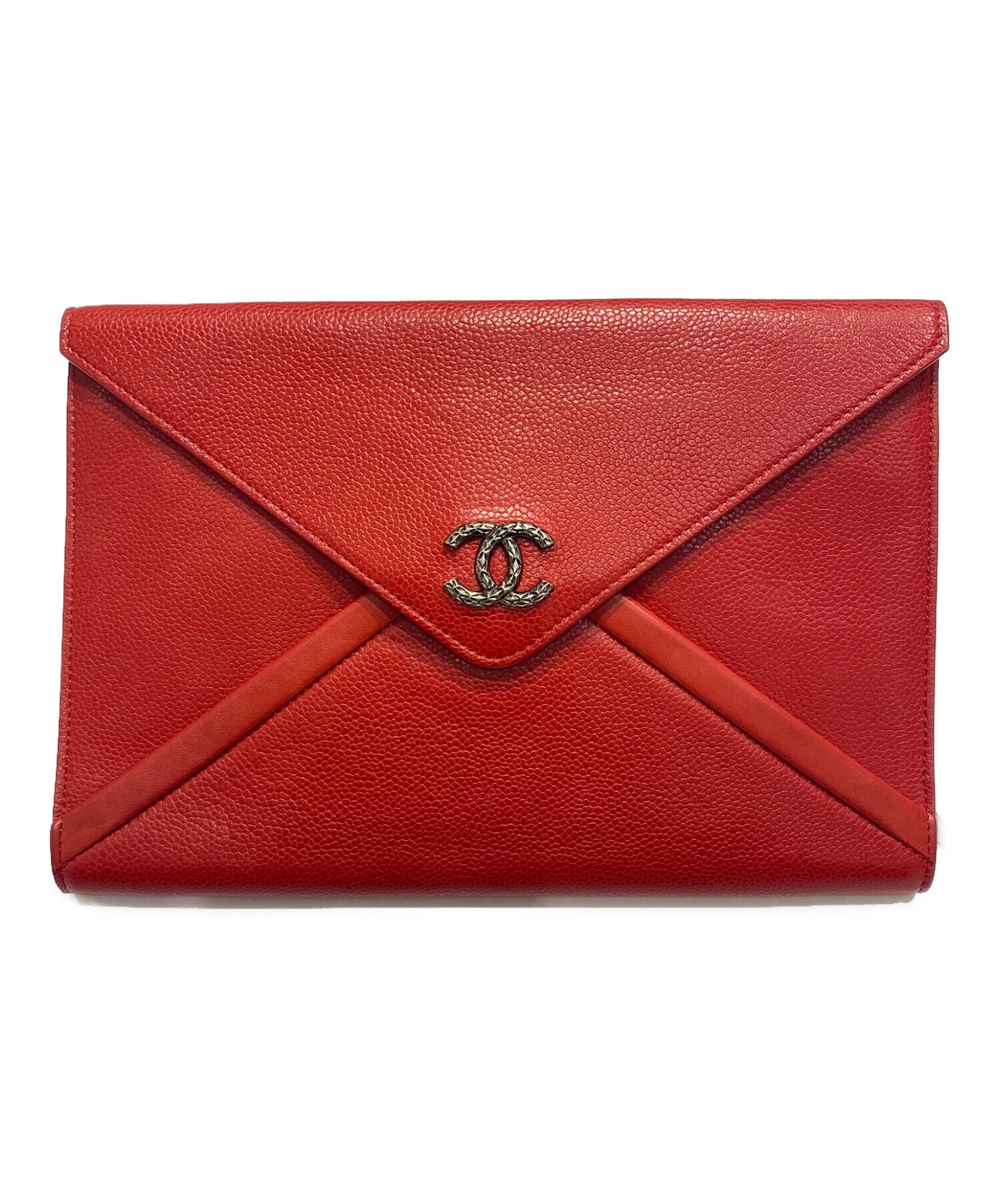 中古・古着通販】CHANEL (シャネル) CHANEL Caviar Leather Clutch Bag 