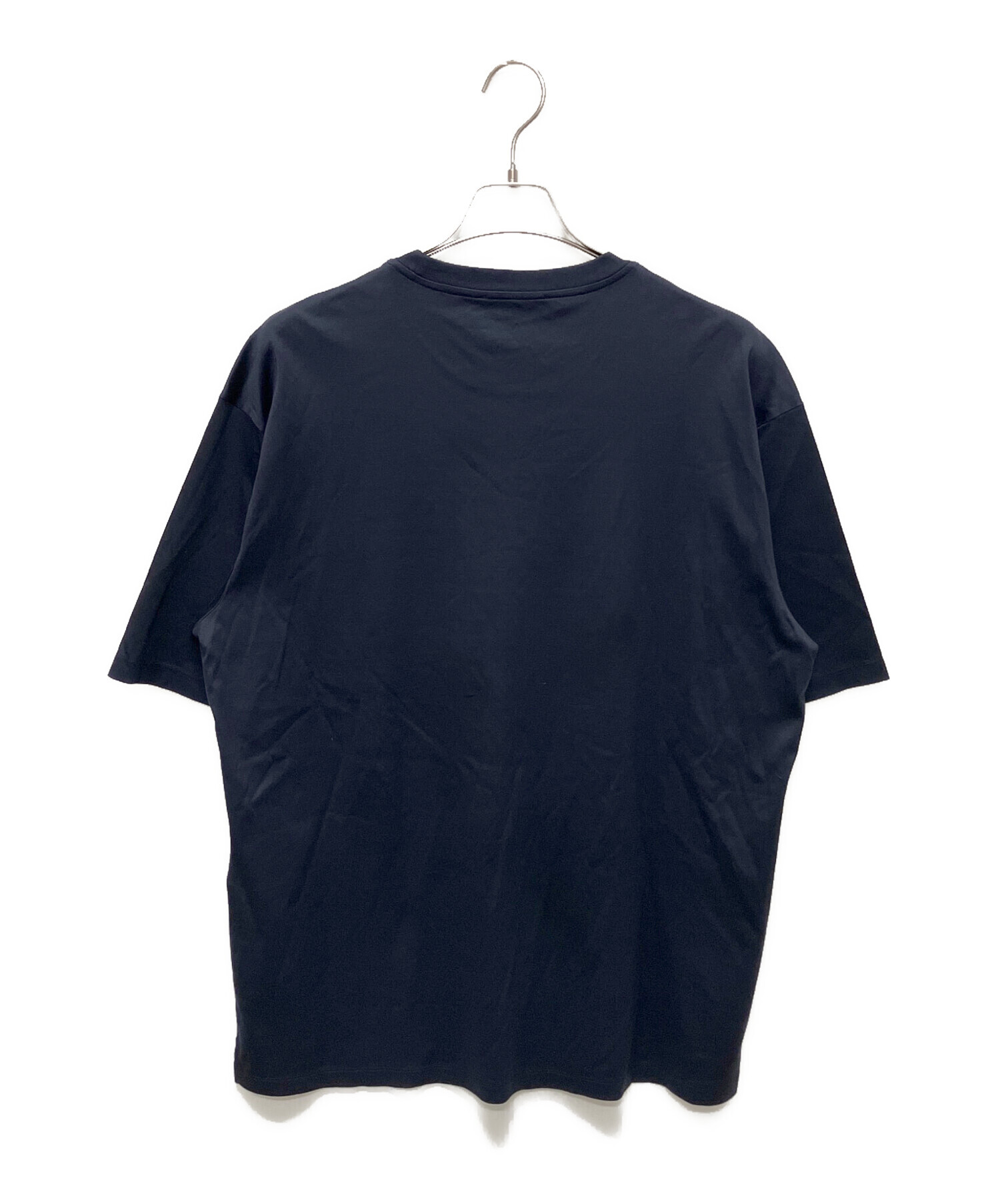 大特価価格 PRADA プラダ Tシャツ 半袖 ネイビー ロゴ ポケット S 
