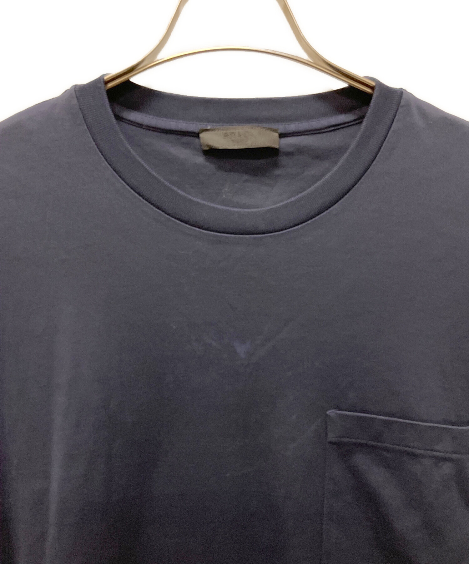 中古・古着通販】PRADA (プラダ) ポケットロゴTシャツ ネイビー サイズ