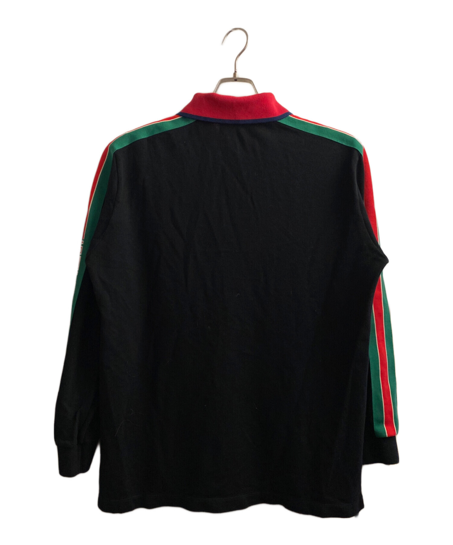 中古・古着通販】GUCCI (グッチ) 長袖ポロシャツ ブラック サイズ:XL