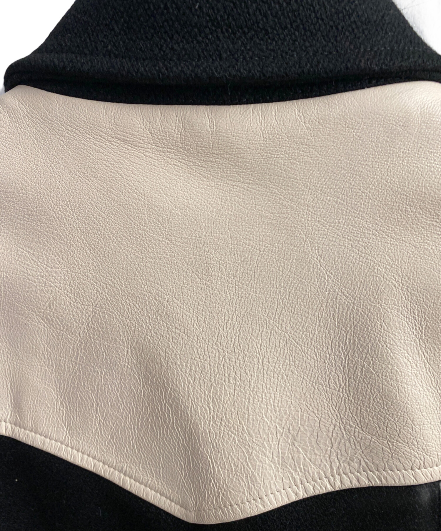 中古・古着通販】CELINE (セリーヌ) レザーカウボーイヨーク切替ウール
