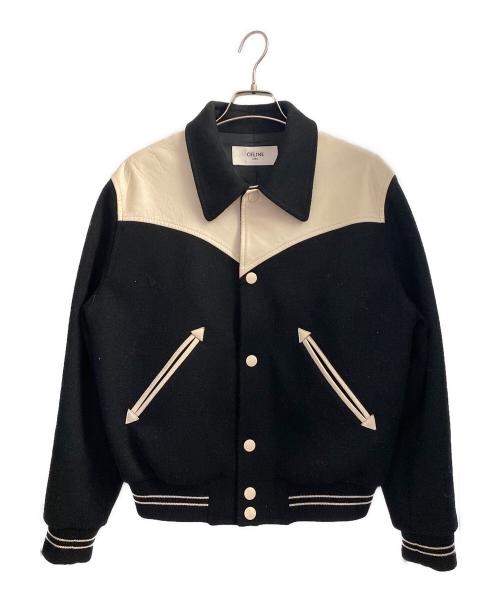 中古・古着通販】CELINE (セリーヌ) レザーカウボーイヨーク切替ウール