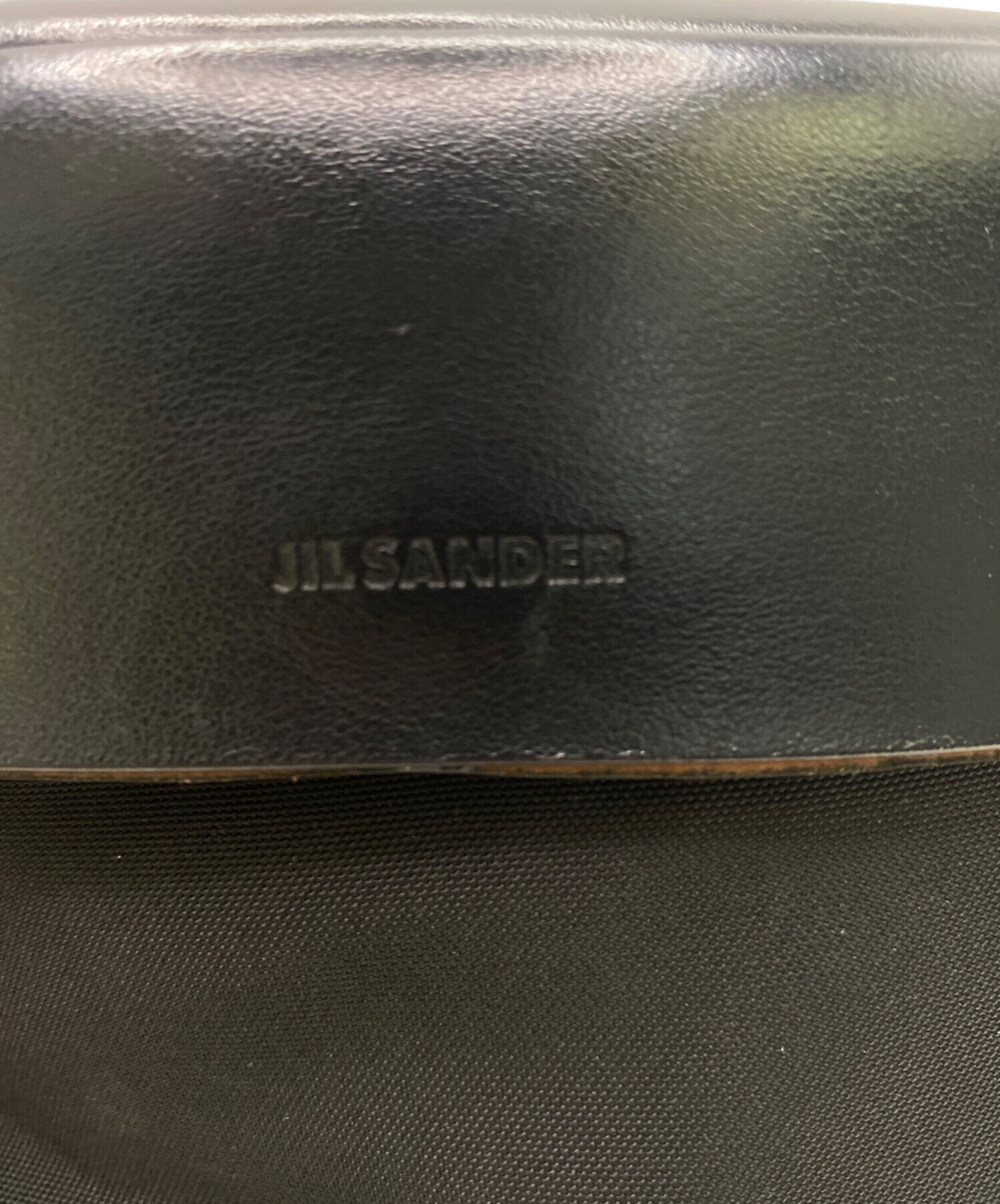 【美品】JIL sander LID BELT バッグ ブラック 中古・古着通販】JIL SANDER (ジルサンダー) LID BELT BAG/ボディ