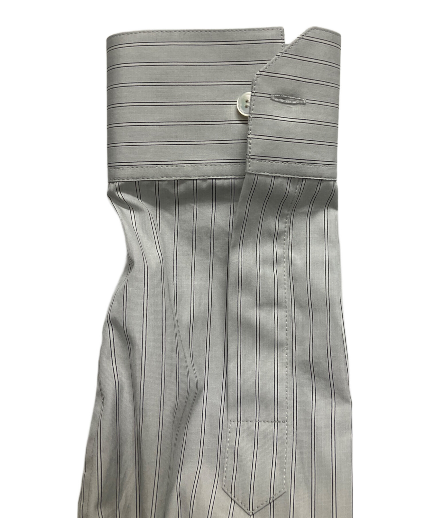 中古・古着通販】CELINE (セリーヌ) トリオンフ刺繍 ストライプシャツ