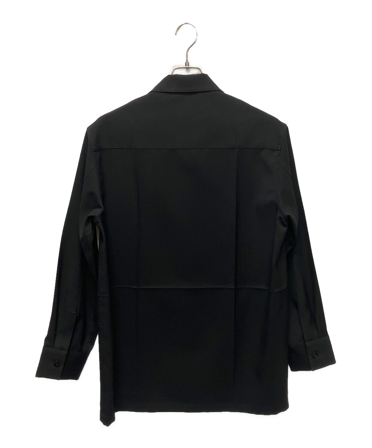 JIL SANDER ジルサンダー カジュアルシャツ XS 黒 【古着】【中古】【送料無料】 JIL SANDER - JIL SANDER ジルサンダー ブラウス XS 黒 【古着】【中古