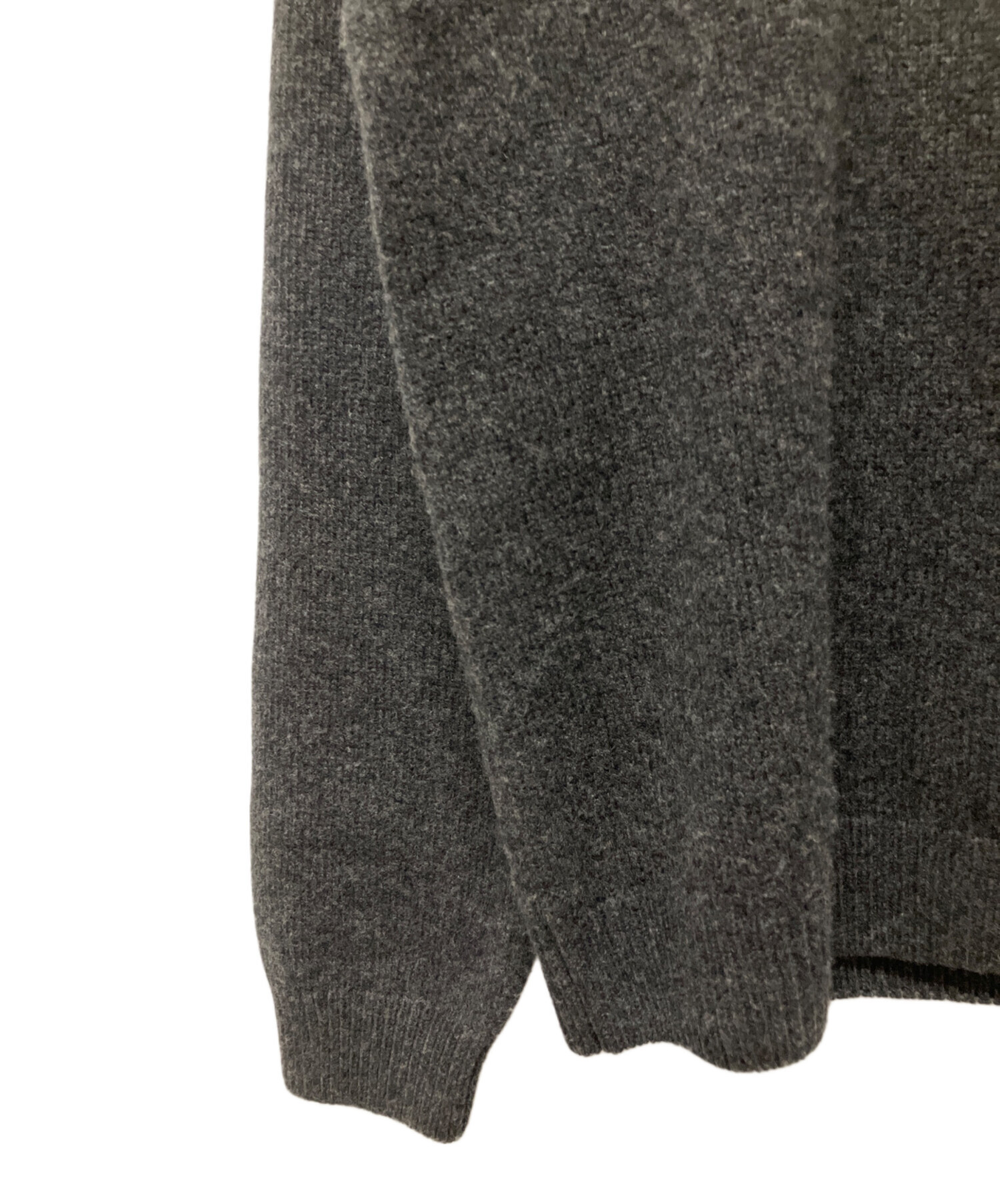 中古・古着通販】CELINE (セリーヌ) トリオンフ刺繍ニット グレー