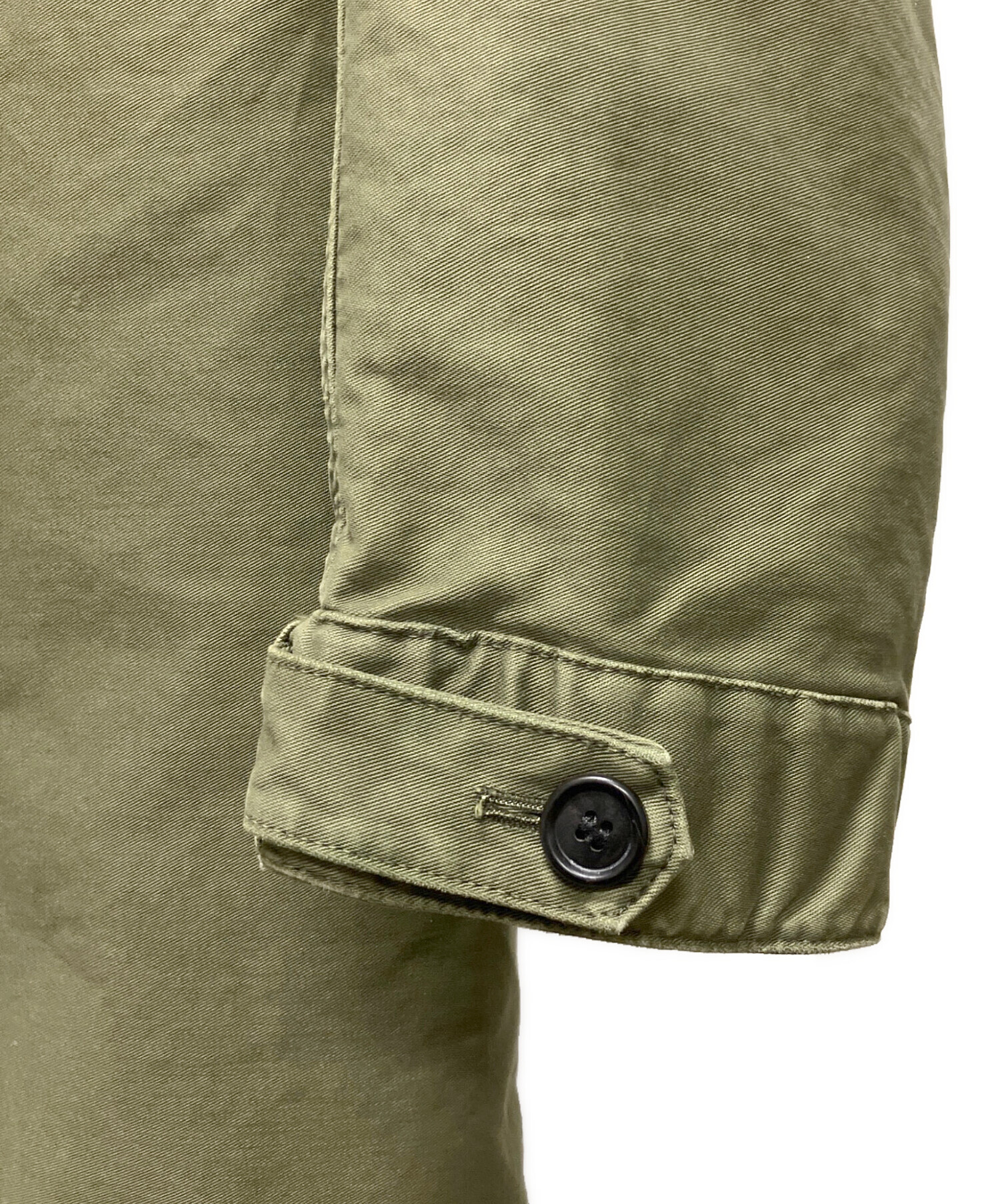 中古・古着通販】PRADA (プラダ) 中綿ミリタリーボアコート オリーブ