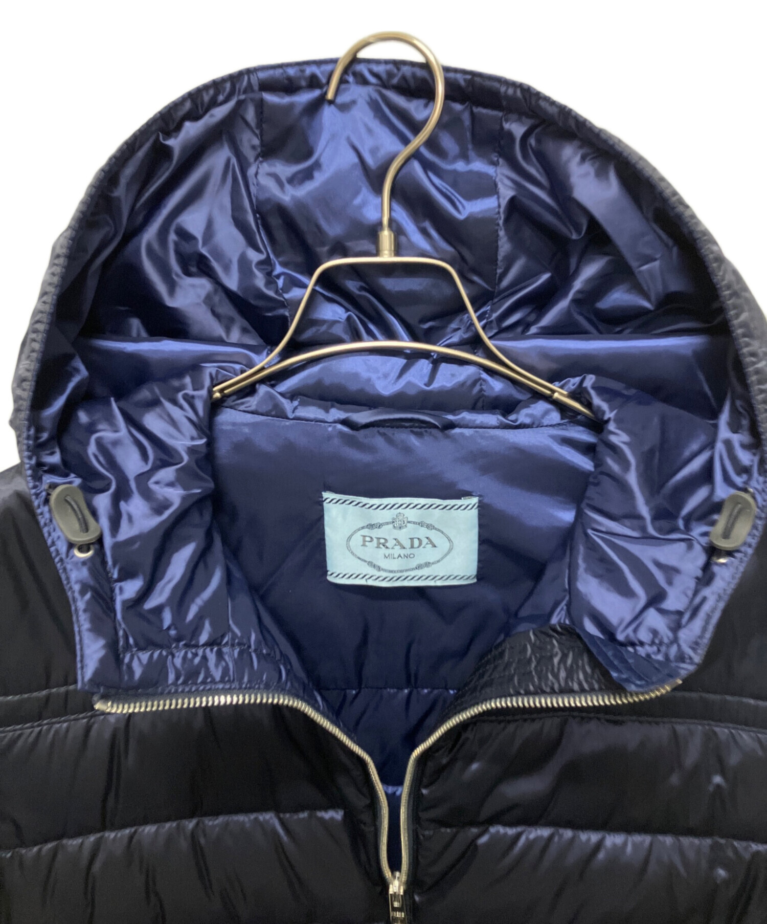 中古・古着通販】PRADA (プラダ) トライアングルプレートライトダウン