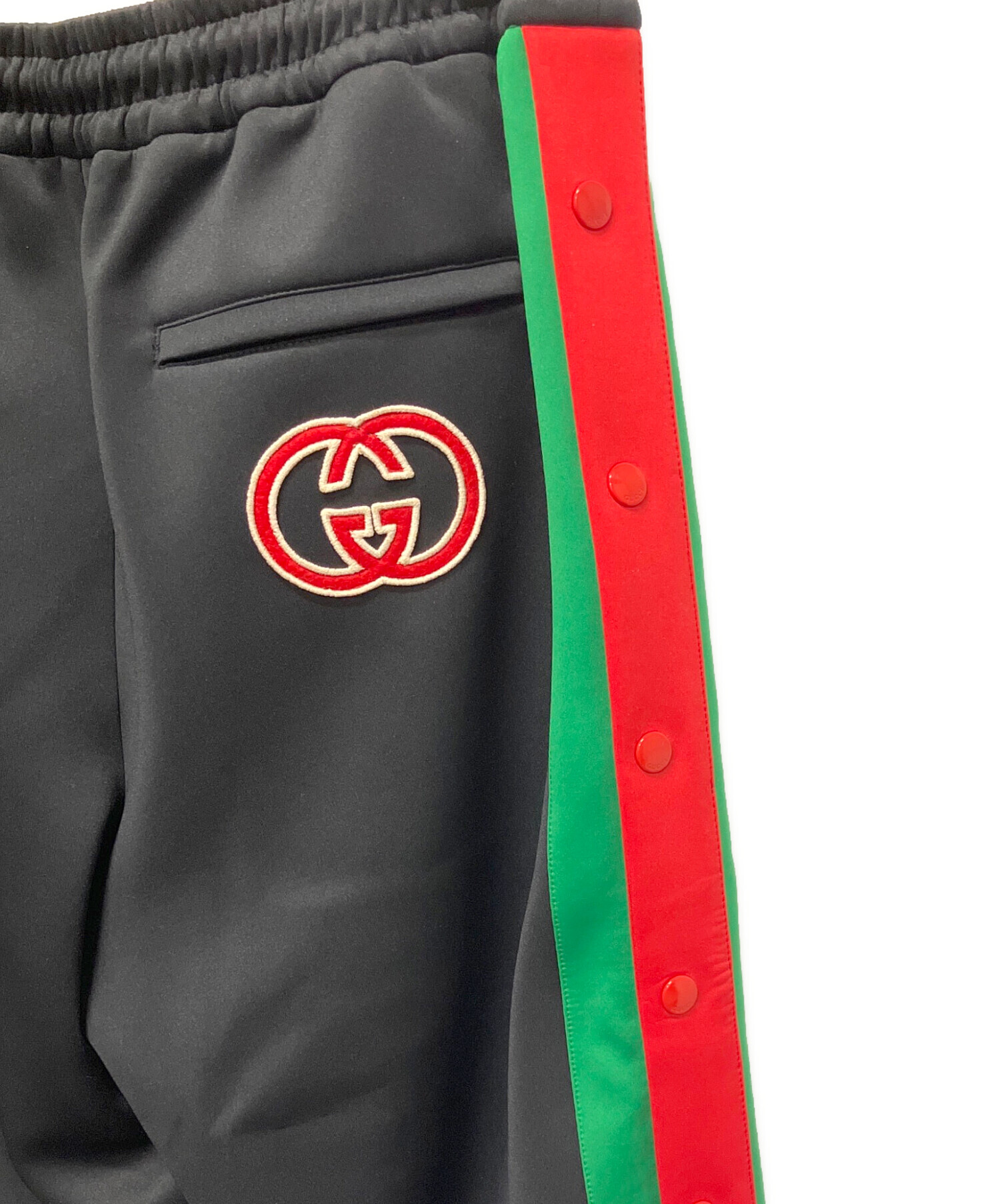 GUCCI グッチ サイドラインロゴ ジョギングパンツ スウェット サイズ10 中古・古着通販】GUCCI (グッチ) ライトネオプレン ジョギングパンツ