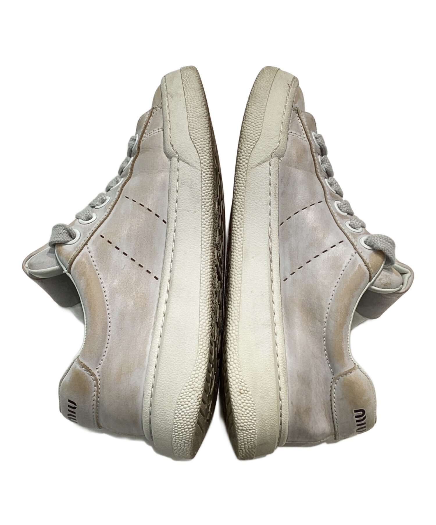 中古・古着通販】MIU MIU (ミュウミュウ) ヴィンテージ加工レザー