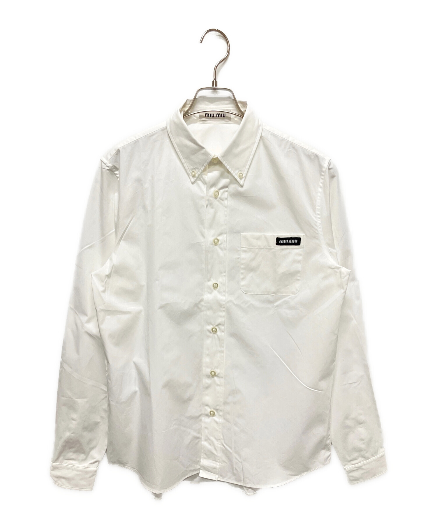 中古・古着通販】MIU MIU (ミュウミュウ) コットンポプリンシャツ 