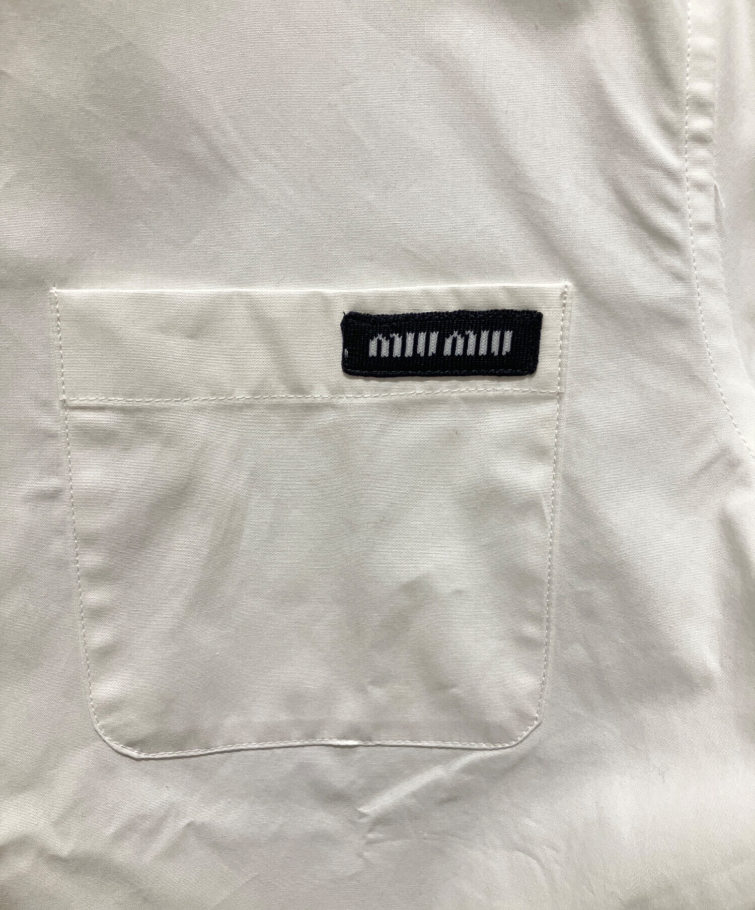 中古・古着通販】MIU MIU (ミュウミュウ) コットンポプリンシャツ 
