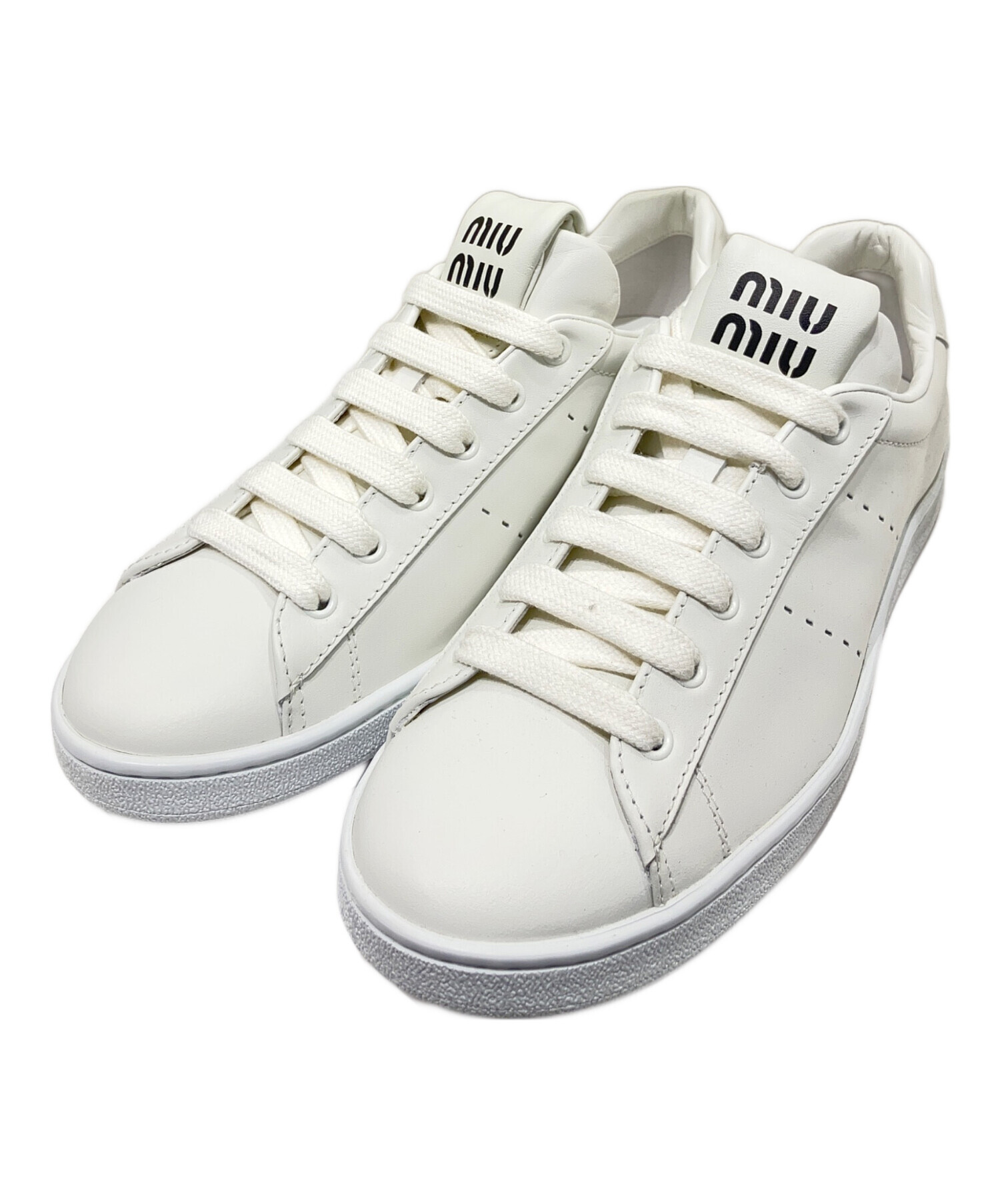 中古・古着通販】MIU MIU (ミュウミュウ) ロゴプリントレザー