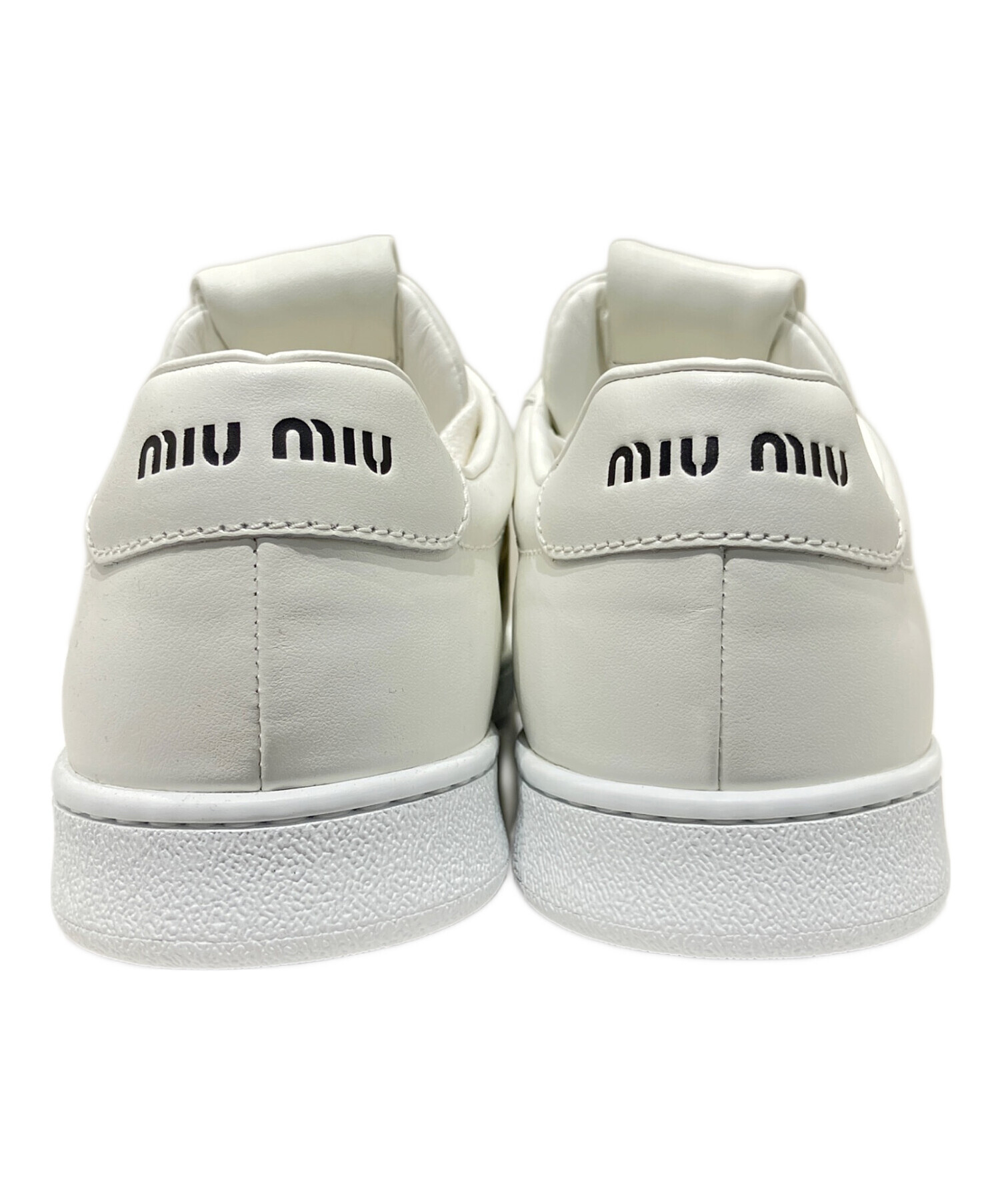 中古・古着通販】MIU MIU (ミュウミュウ) ロゴプリントレザー