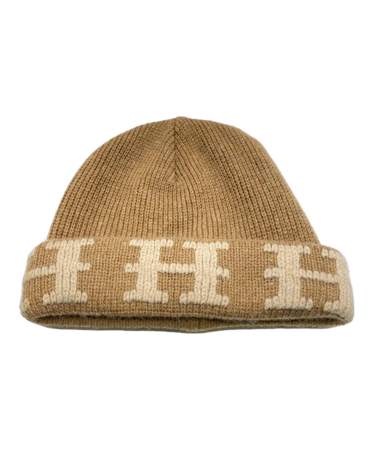 【美品】エルメス　カシミヤ100%ニット帽×手袋　2点セット　H柄　マルジェラ期 中古・古着通販】HERMES (エルメス) マルジェラ期 カシミヤロゴニット