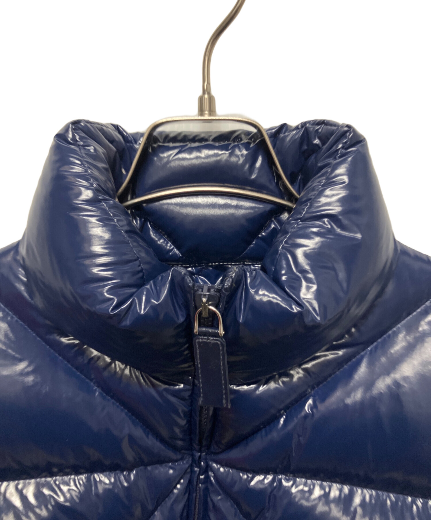 美品✨PRADA プラダ　ケース　ネイビー　キルティング　ナイロン 中古・古着通販】PRADA (プラダ) シャイニーキルティング/ナイロン