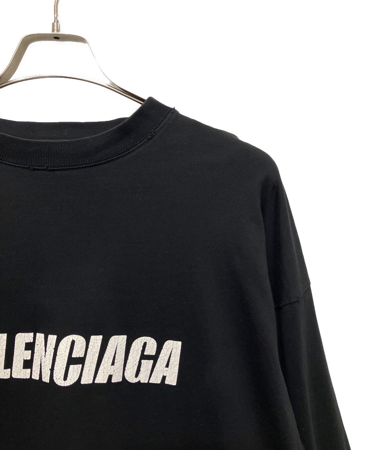 中古・古着通販】BALENCIAGA (バレンシアガ) ダメージ加工ロゴ