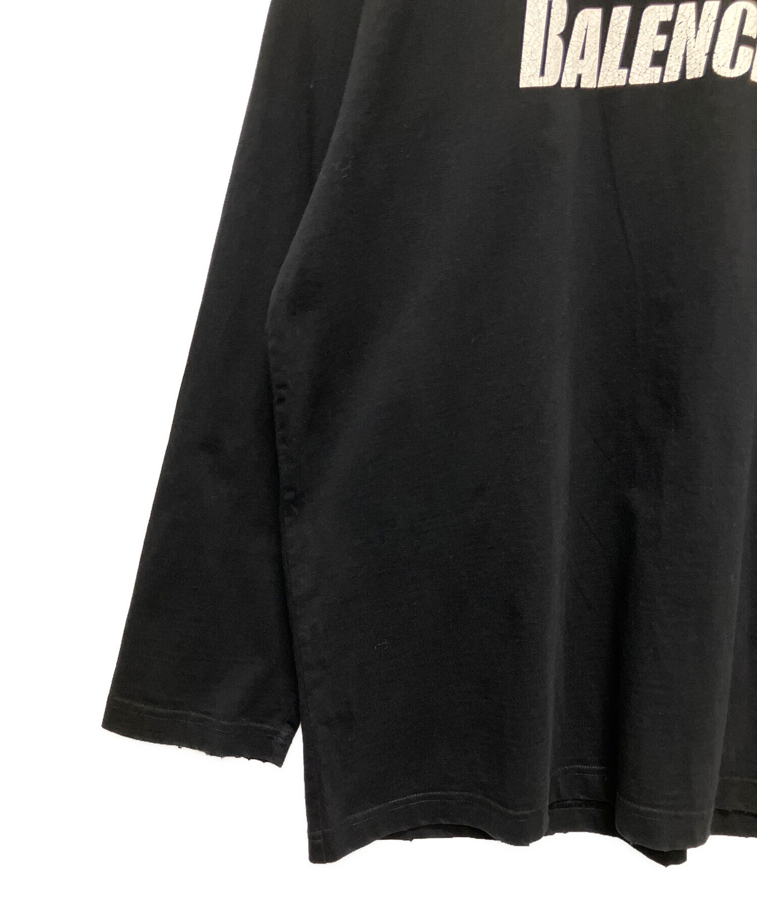中古・古着通販】BALENCIAGA (バレンシアガ) ダメージ加工ロゴ