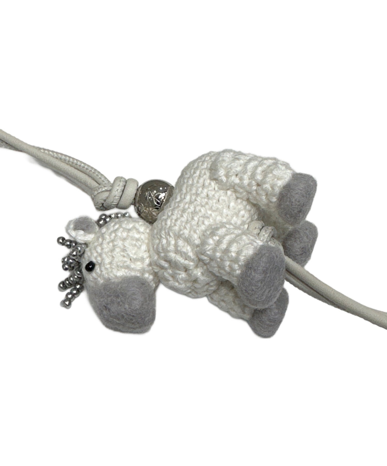 中古・古着通販】LOEWE (ロエベ) フェルト ホースチャーム ホワイト