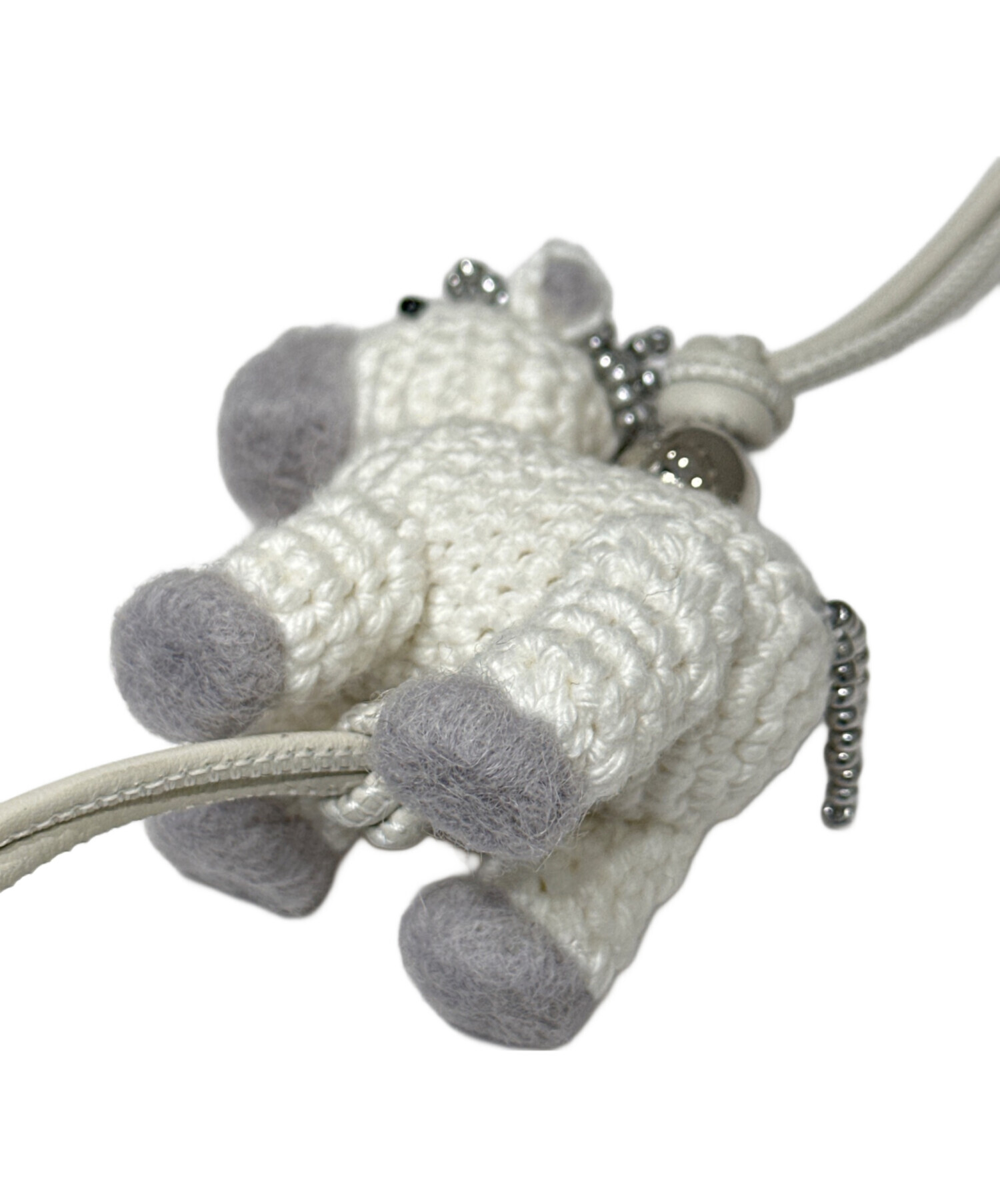 中古・古着通販】LOEWE (ロエベ) フェルト ホースチャーム ホワイト