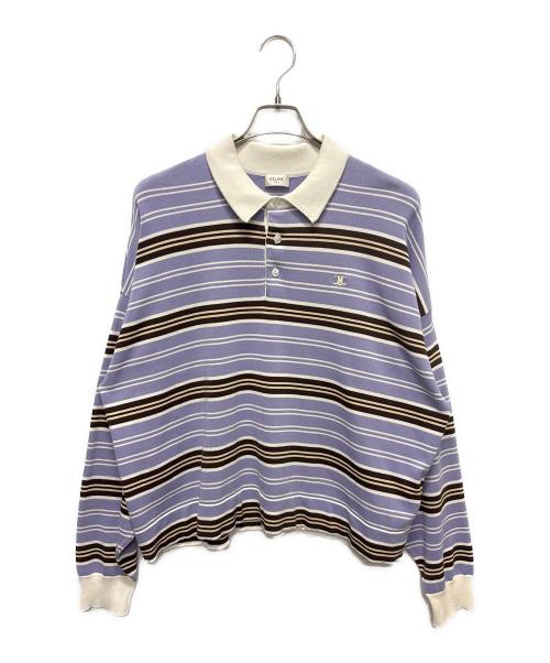 中古・古着通販】CELINE (セリーヌ) トリオンフ ボーダーニットポロ