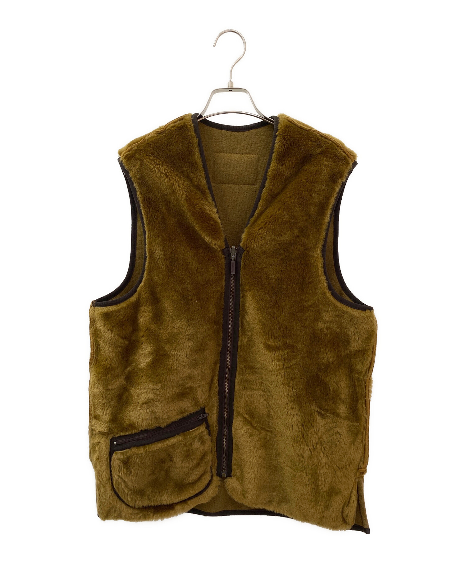 Barbour バブアー ファーライナー ベスト サイズ38 未使用 中古・古着通販】Barbour (バブアー) ファー ライナーベスト ブラウン