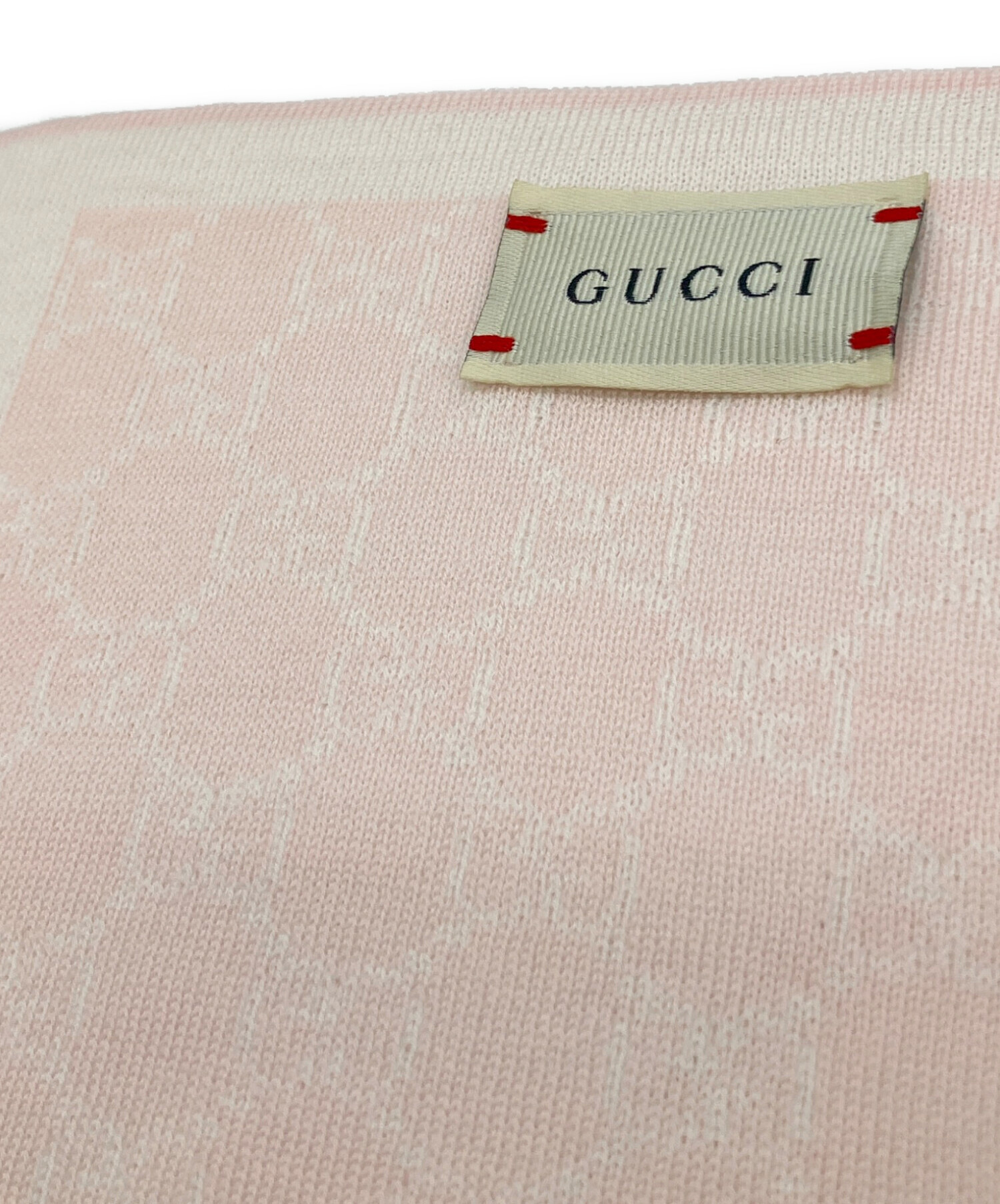 中古・古着通販】GUCCI (グッチ) GG総柄ウールマフラー アイボリー