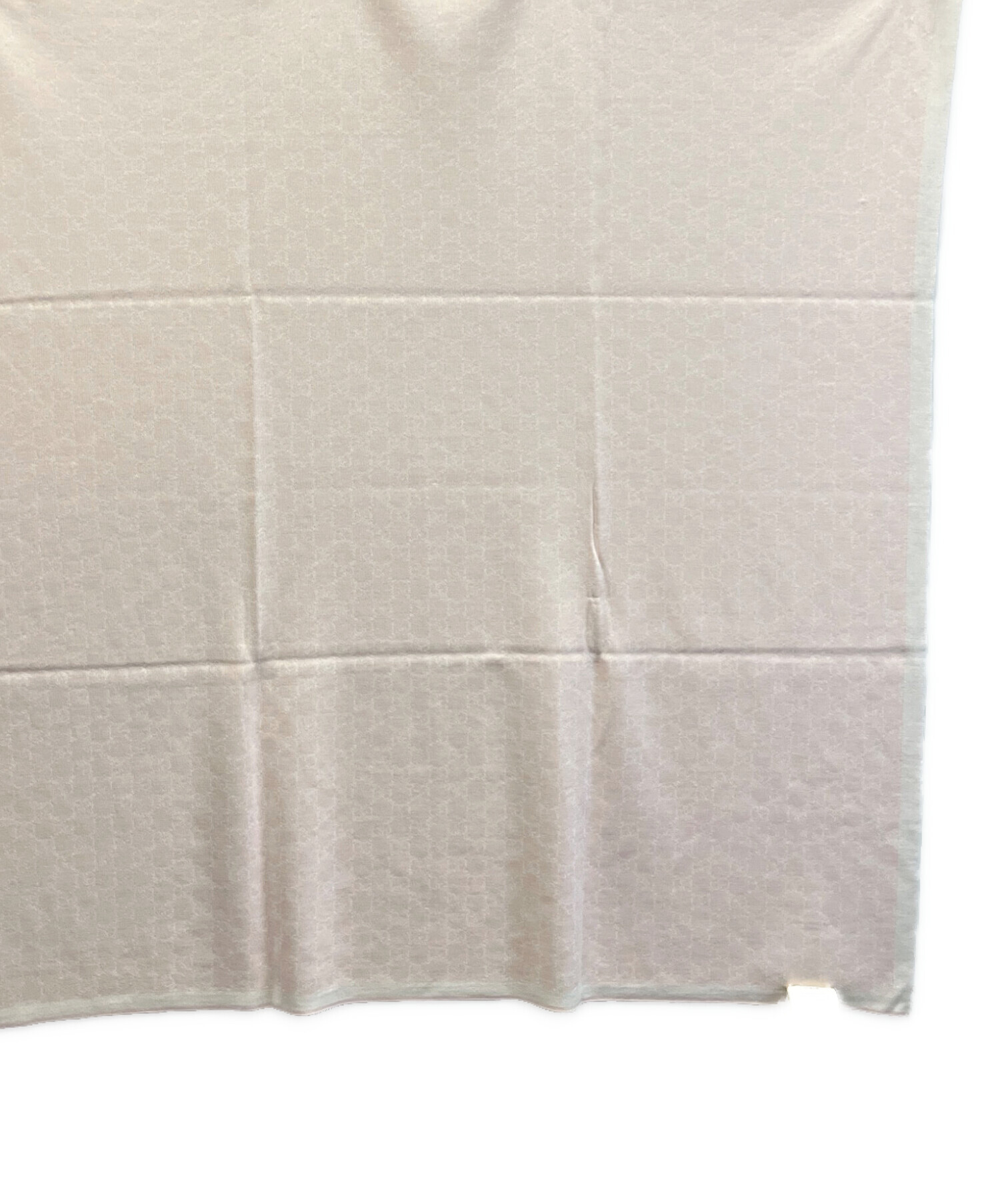 中古・古着通販】GUCCI (グッチ) GG総柄ウールマフラー アイボリー