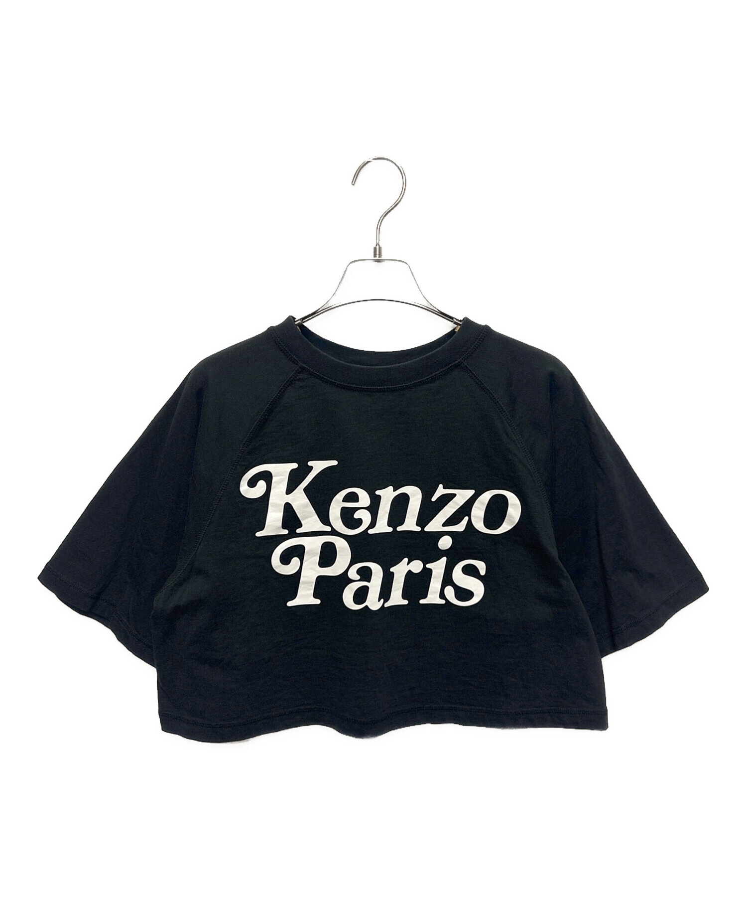 中古・古着通販】KENZO (ケンゾー) クロップドロゴTシャツ ブラック