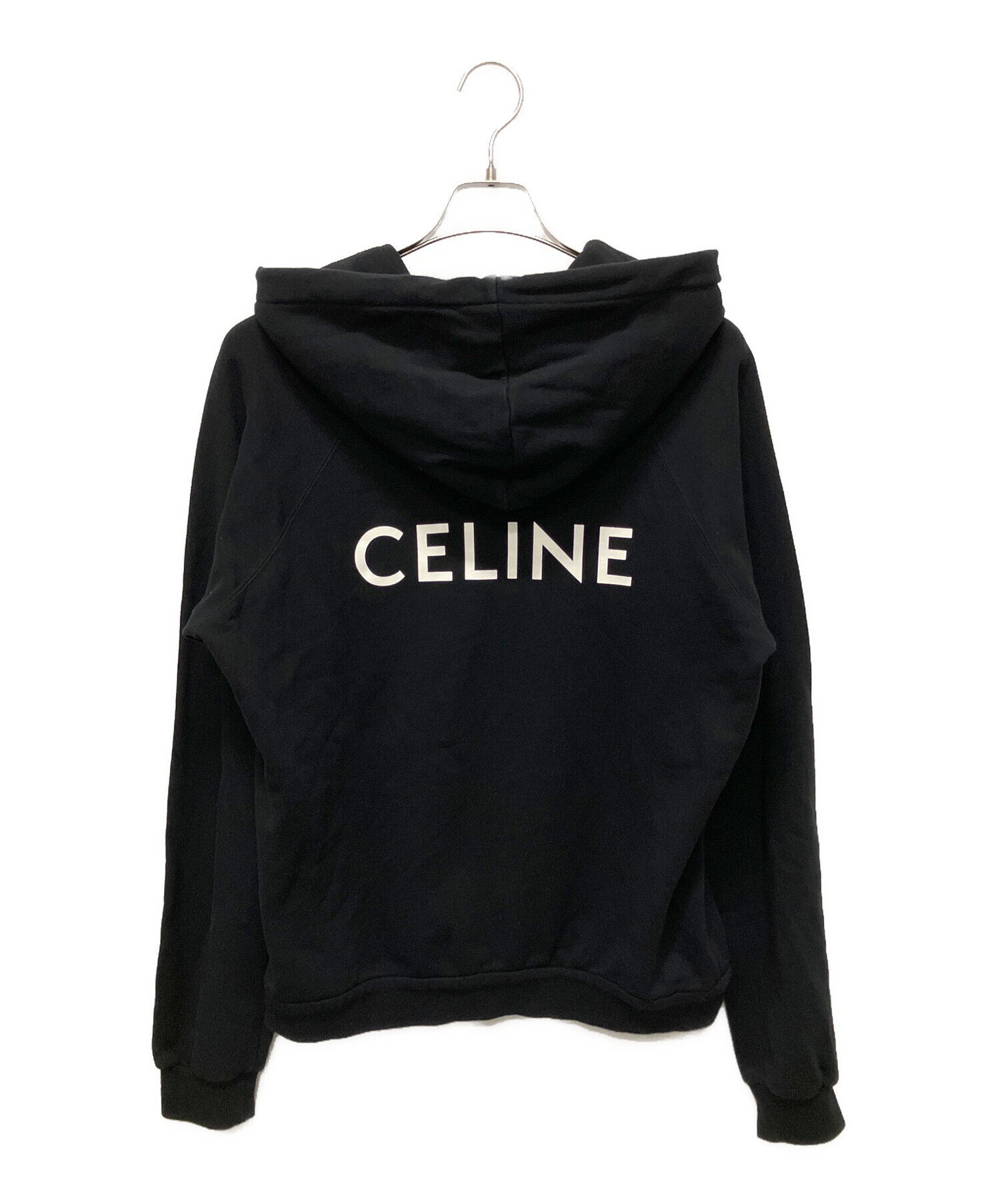 だ*様 CELINE フード付きパーカー ブラック 美品】セリーヌ CELINE パーカー 【公式通販】