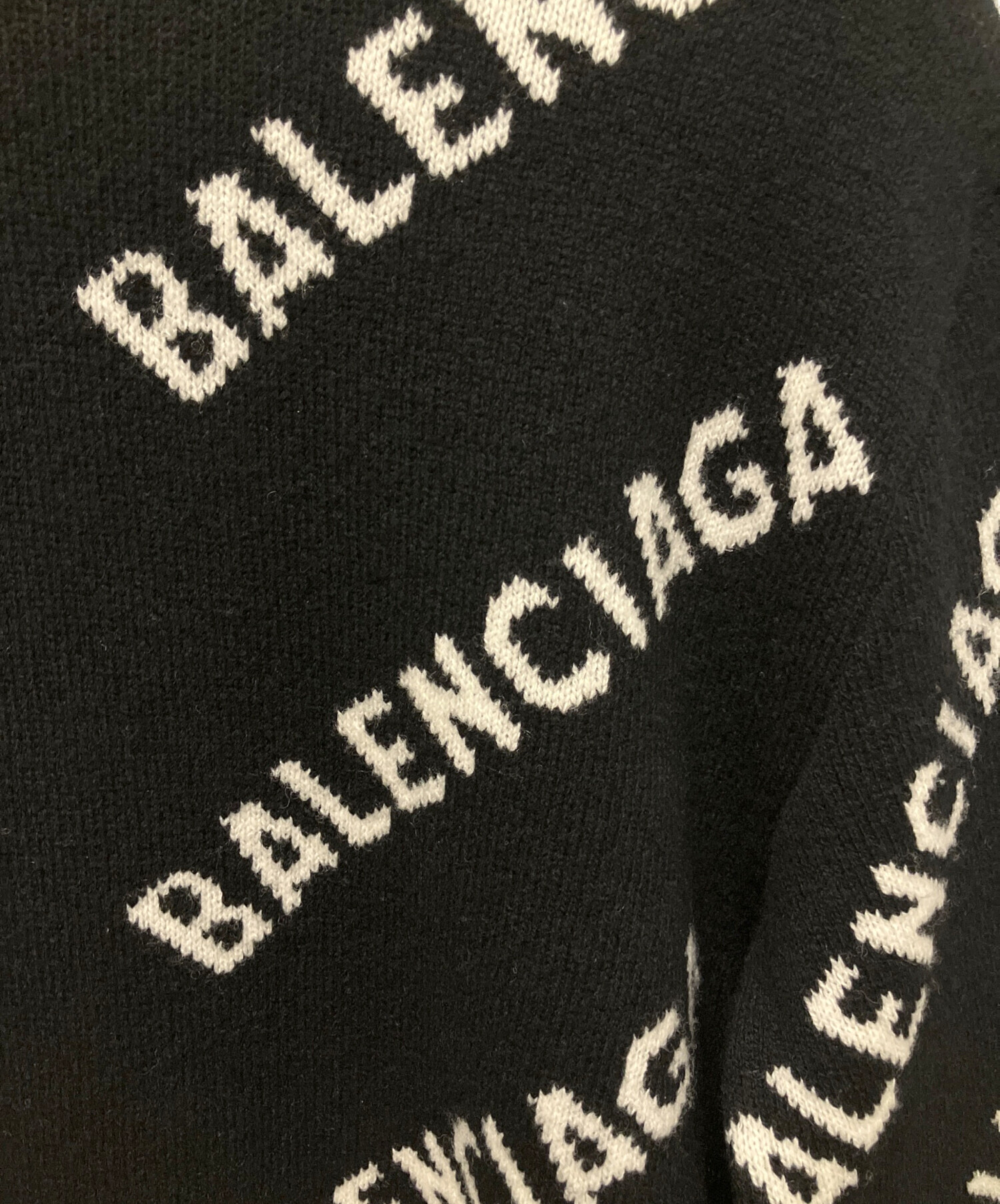 中古・古着通販】BALENCIAGA (バレンシアガ) ALL OVER LOGO KNIT