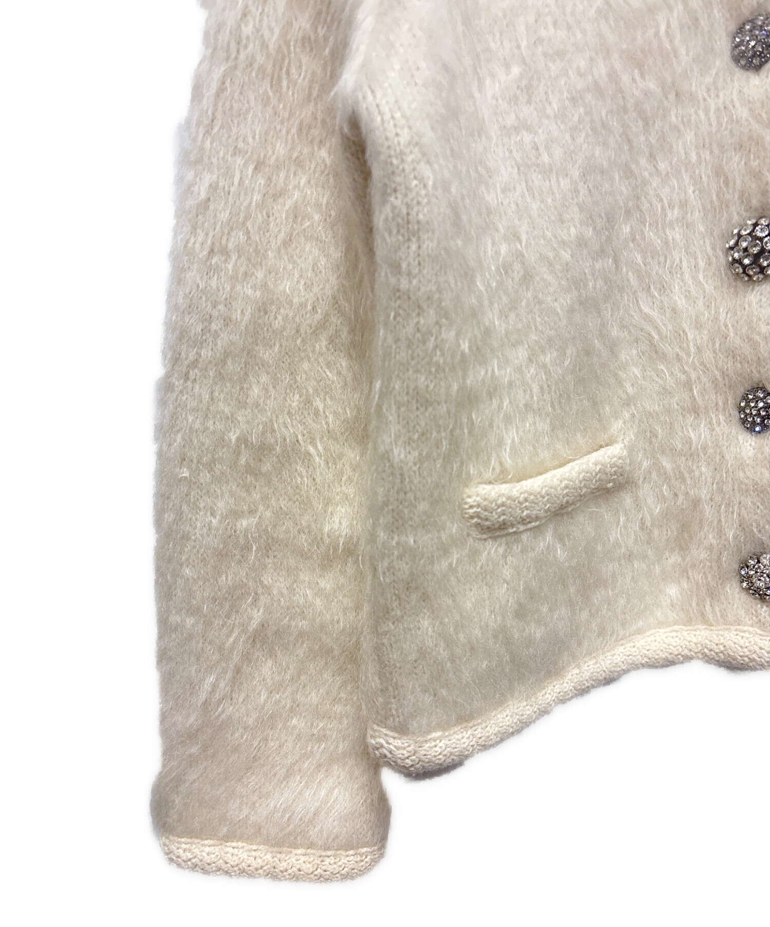 中古・古着通販】CELINE (セリーヌ) ブラッシュドモヘアカーディガン