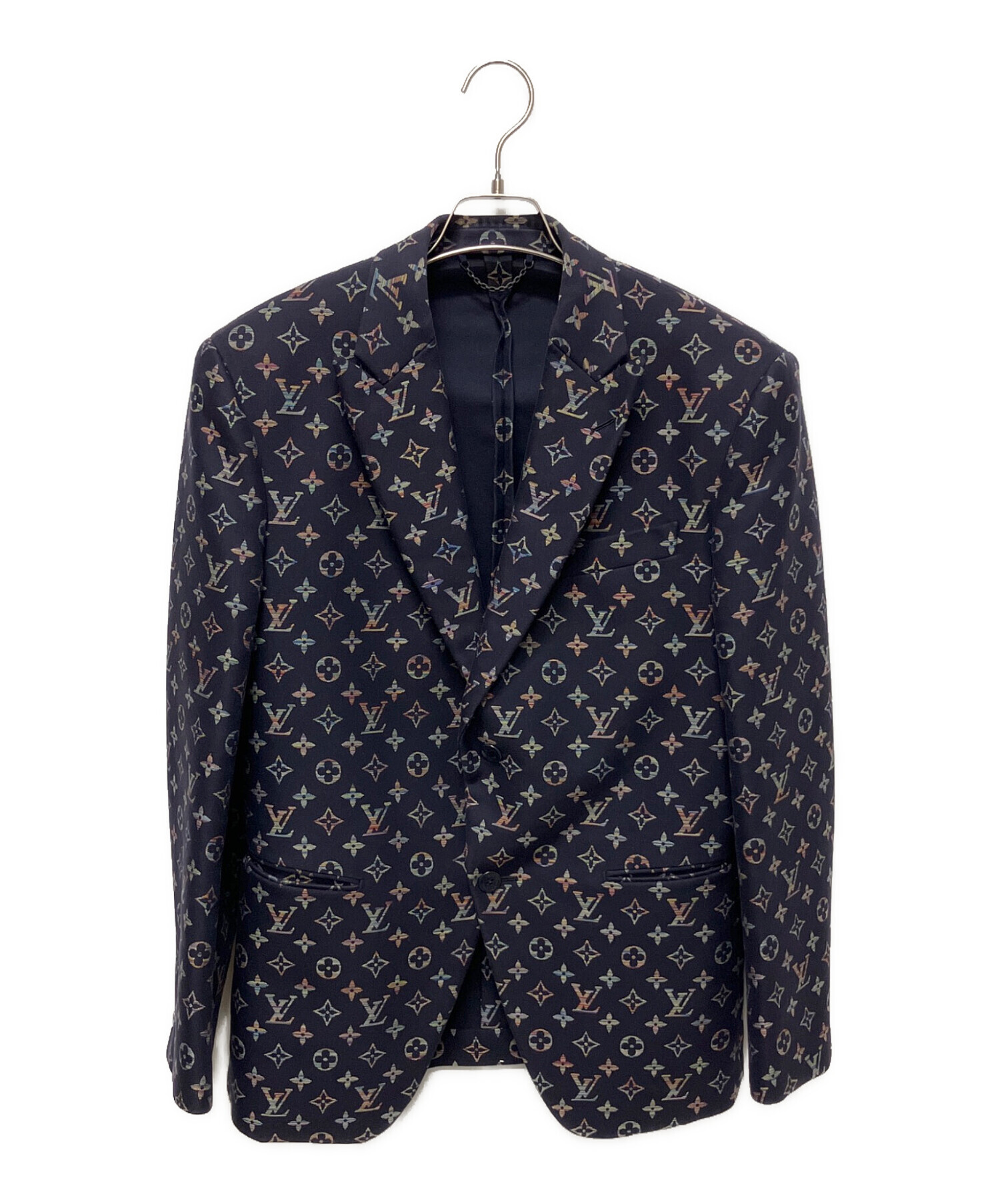 louisvuitton☆シングル2Bスーツ/紺/裏地ヴィヴィエンヌ試着品非売品 □未使用品□2020AW□LOUIS VUITTON ルイ ヴィトン スーツ