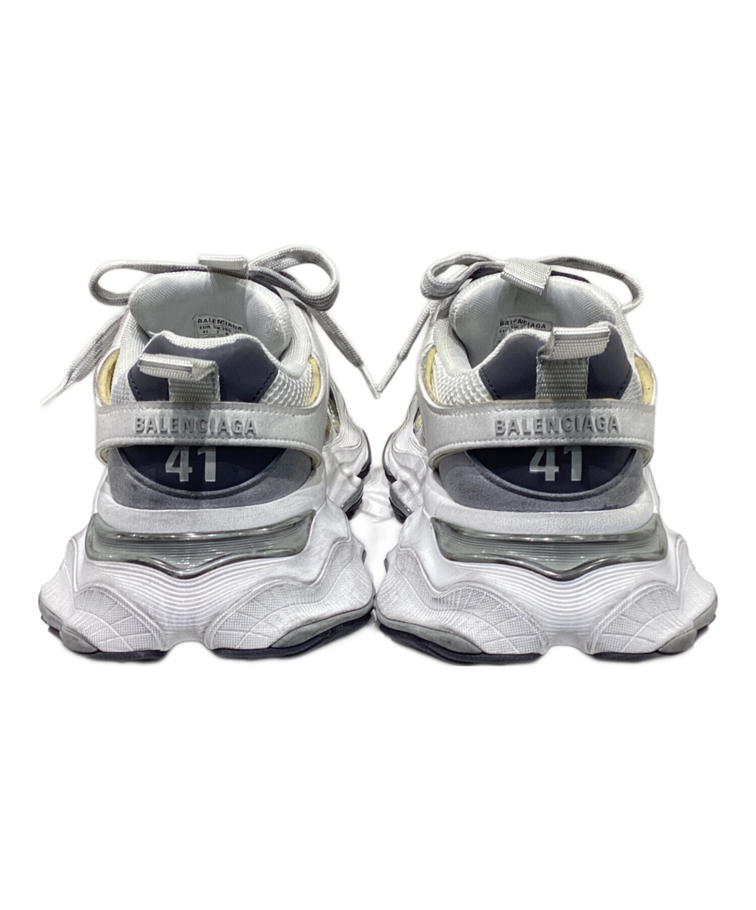 BALENCIAGA バレンシアガ Cargo スニーカー 41 正規品 中古・古着通販】BALENCIAGA (バレンシアガ) CARGO SNEAKER グレー