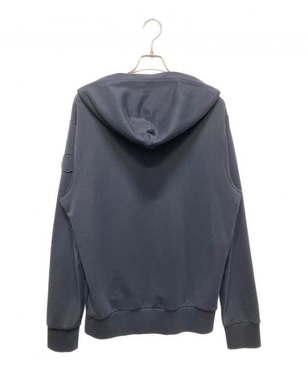 【お値打ち！】MONCLER ネイビー パーカー 中古・古着通販】MONCLER (モンクレール) ロゴデザイン コットンプル