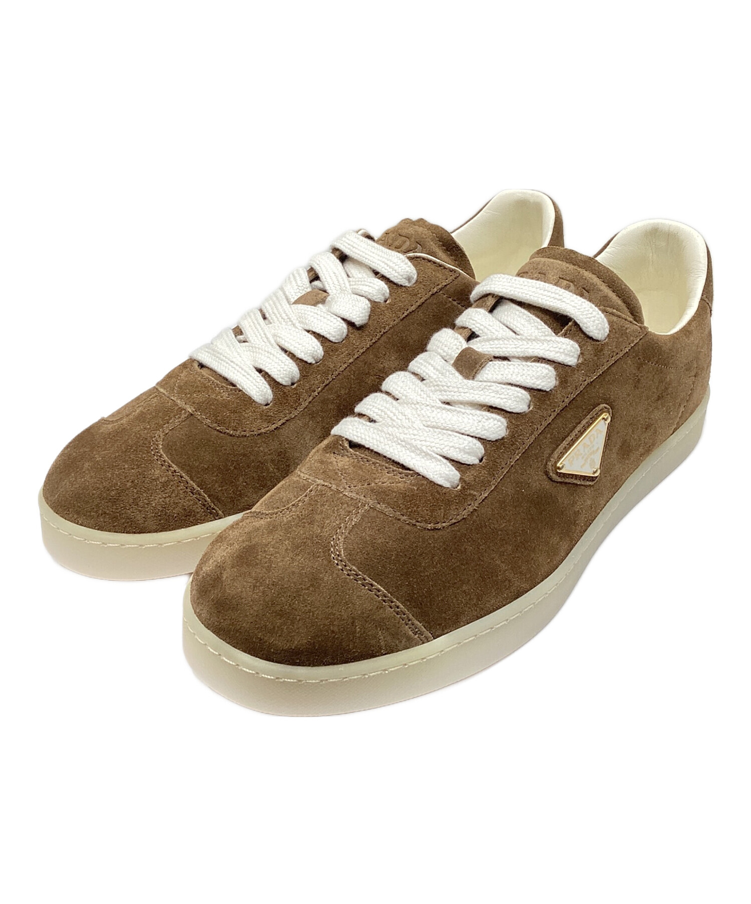 中古・古着通販】PRADA (プラダ) トライアングルロゴ スウェード 中古・古着通販】PRADA (プラダ) トライアングルロゴ スウェード