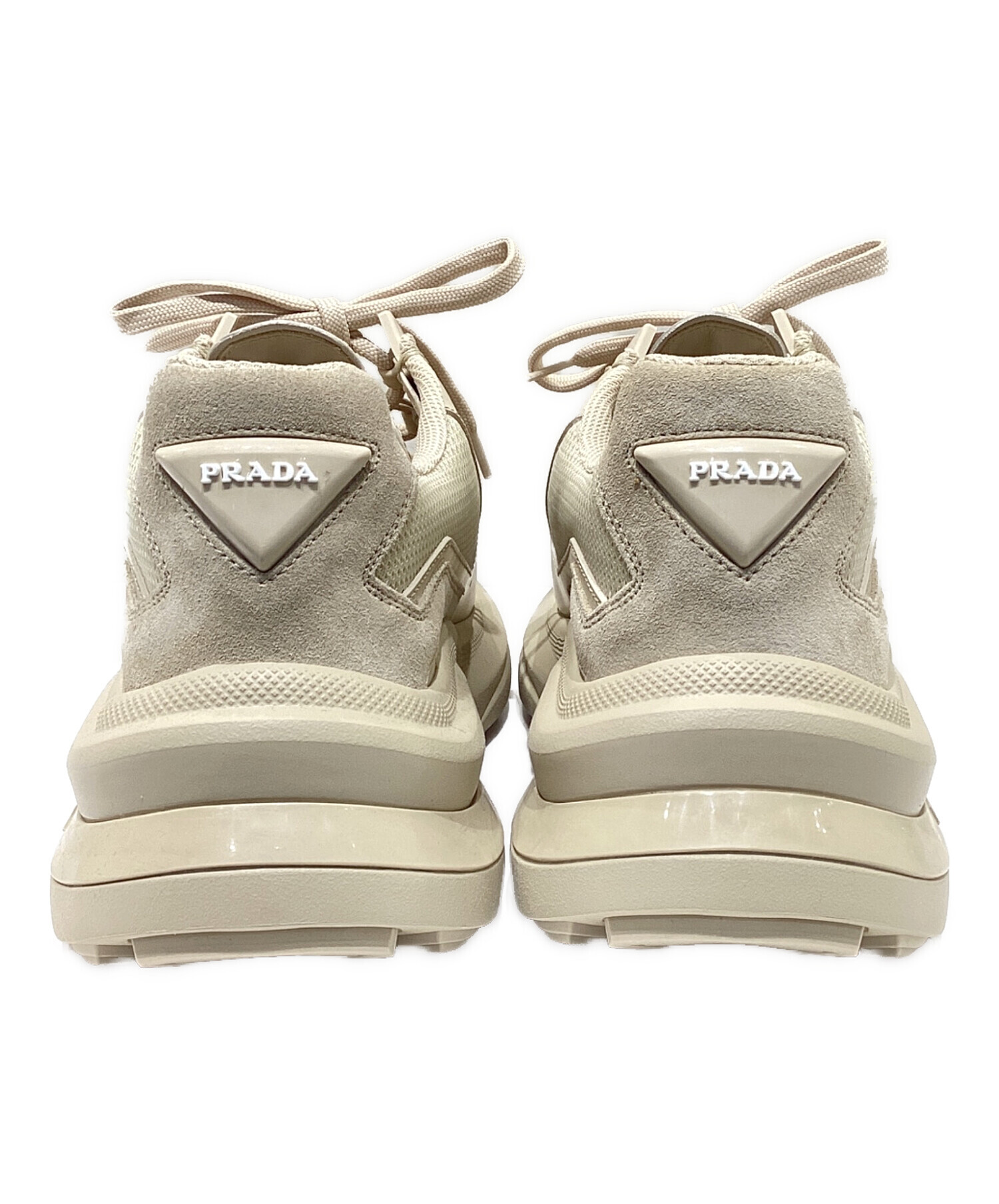 中古・古着通販】PRADA (プラダ) システムスニーカー 2EG424 ベージュ 
