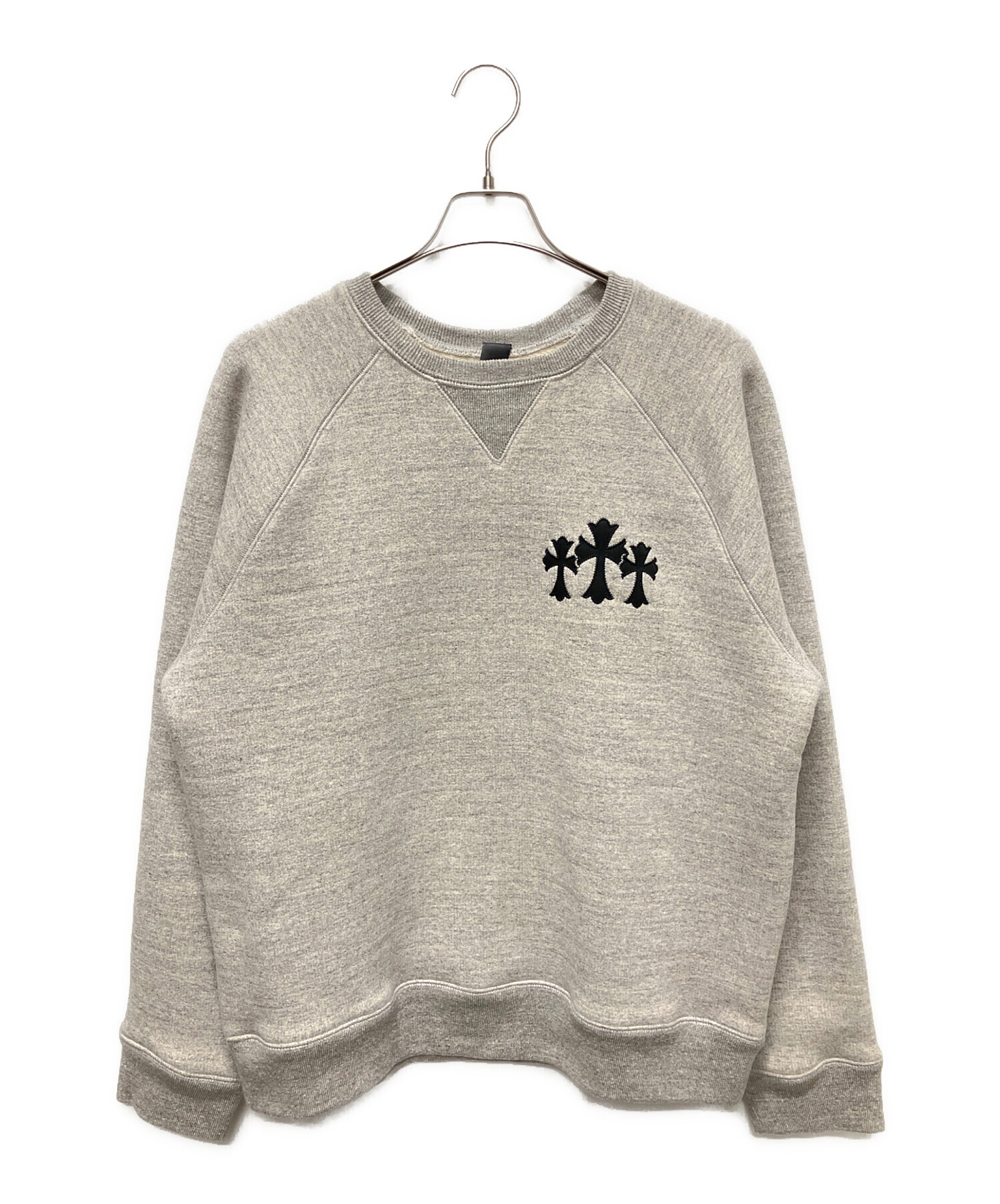クロムハーツ　スウェット　グレー　バッグCHロゴ刺繍 中古・古着通販】CHROME HEARTS (クロムハーツ) Y NOT バックロゴ刺繍