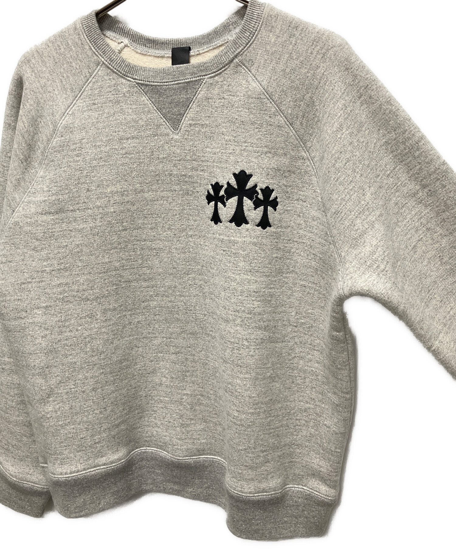 クロムハーツ　スウェット　グレー　バッグCHロゴ刺繍 中古・古着通販】CHROME HEARTS (クロムハーツ) Y NOT バックロゴ刺繍
