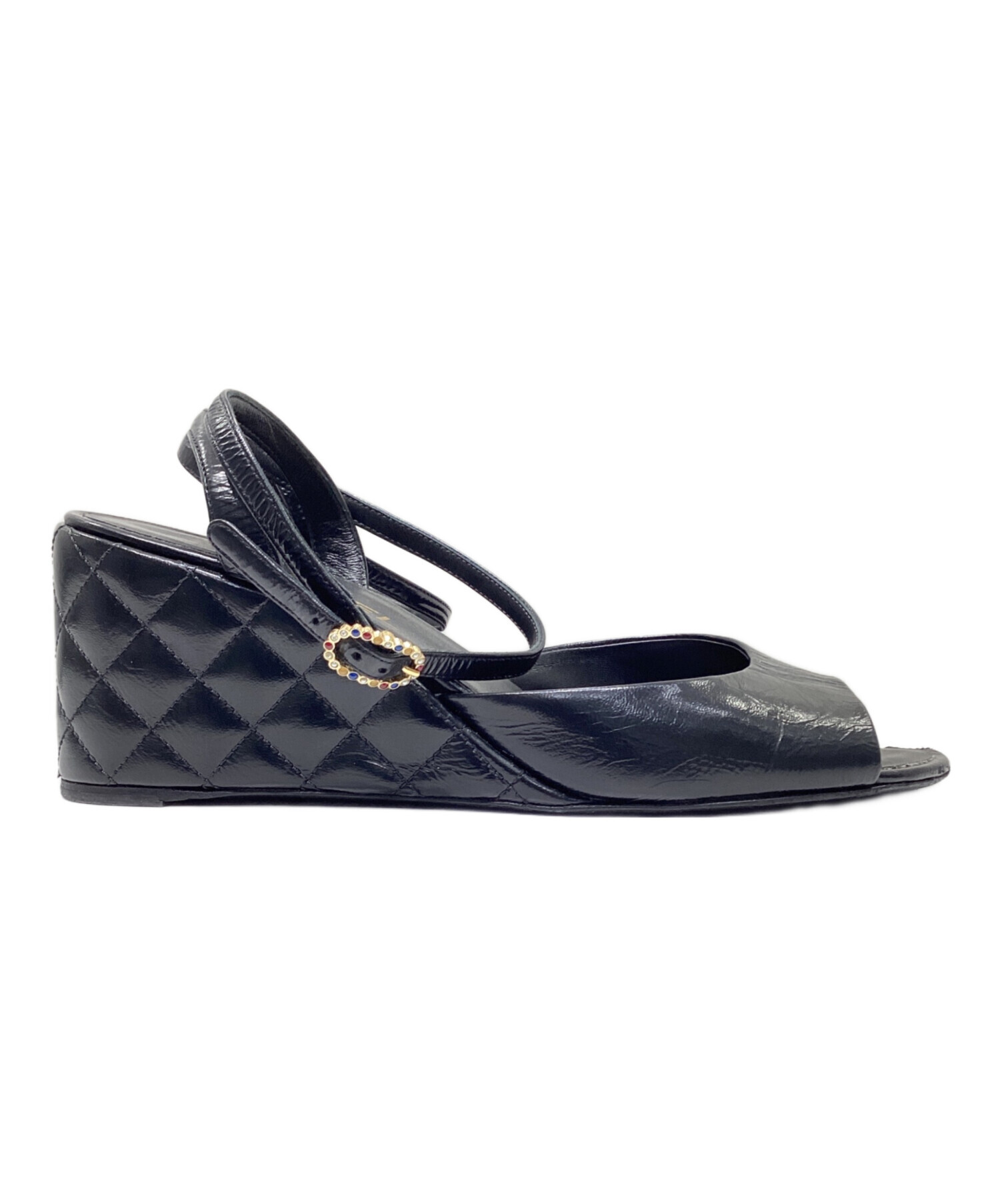 中古・古着通販】CHANEL (シャネル) マトラッセ ヒールレザーサンダル