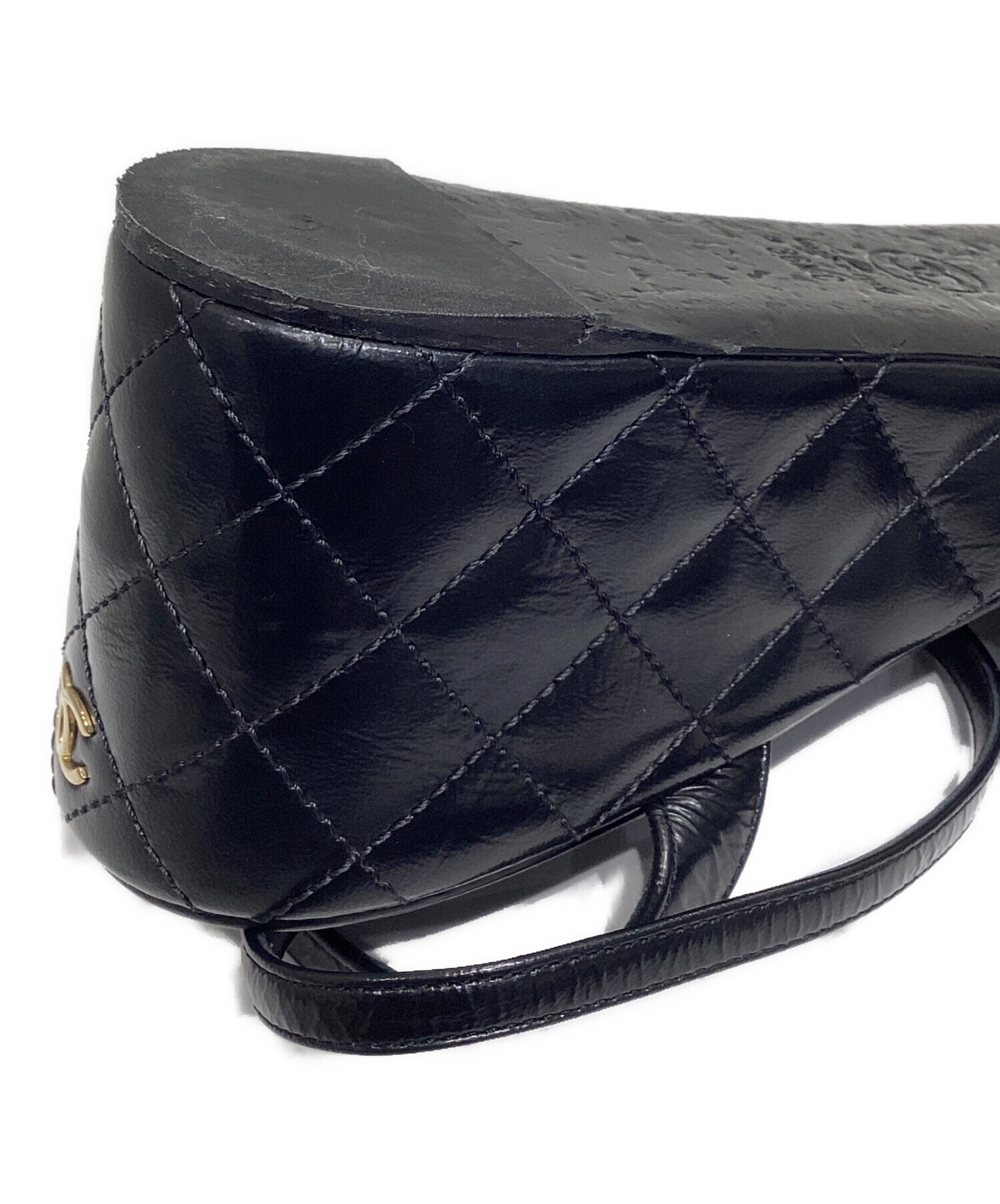 新品　CHANEL　シャネル　ミュール　サンダル　マトラッセ　36C　23㎝　黒 中古・古着通販】CHANEL (シャネル) マトラッセ ヒールレザーサンダル