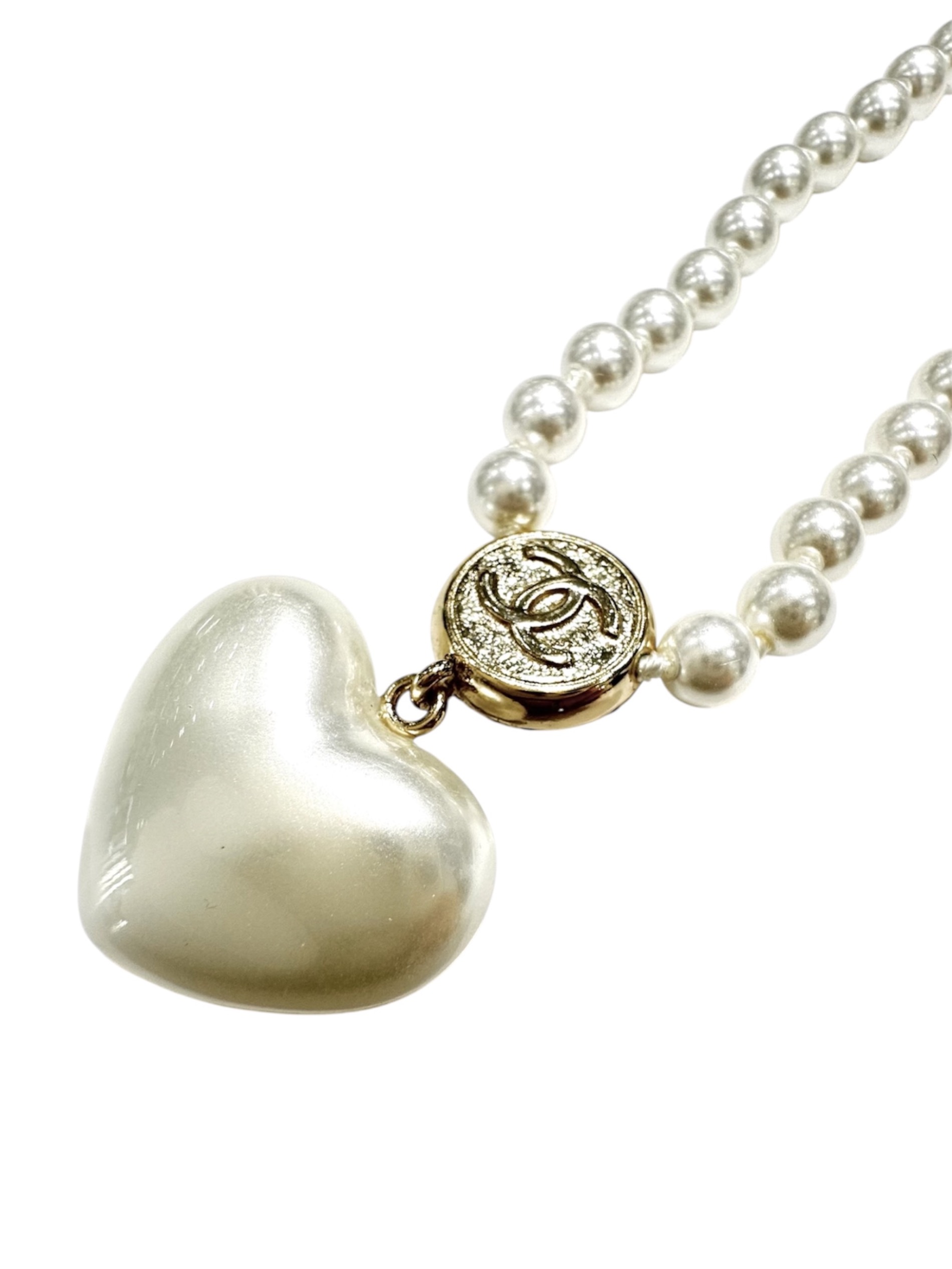『正規品』　CHANEL シルバー×パールCCロゴ 中古・古着通販】CHANEL (シャネル) Chanel Pearl CC Logo Necklace